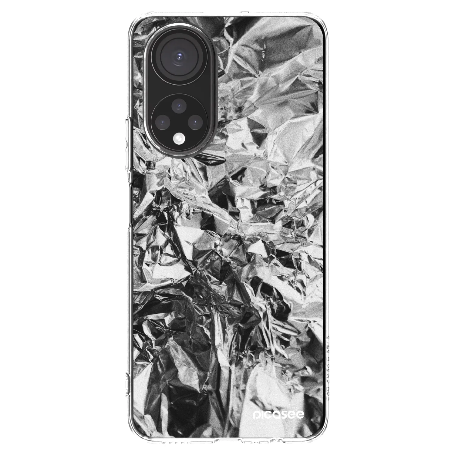 Picasee silikonowe przeźroczyste etui na Honor X7 - Chrome
