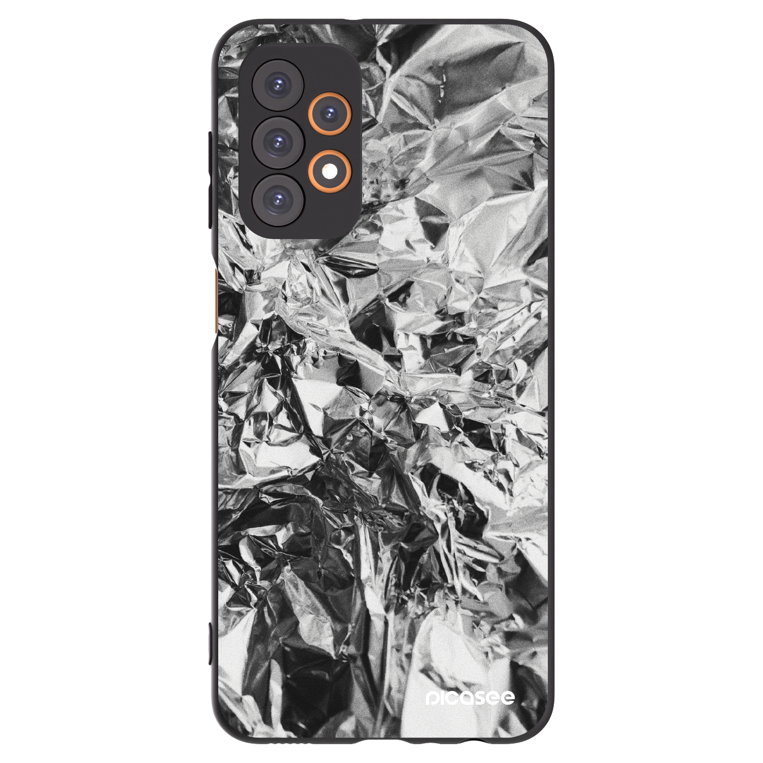 Picasee silikonowe czarne etui na Samsung Galaxy A23 A236B 5G - Chrome