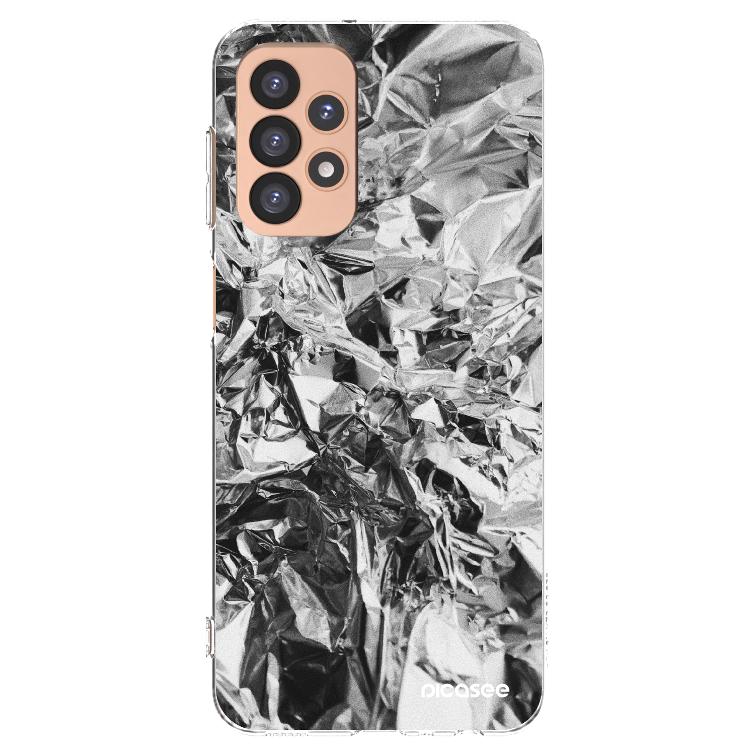Picasee silikonowe przeźroczyste etui na Samsung Galaxy A23 A236B 5G - Chrome