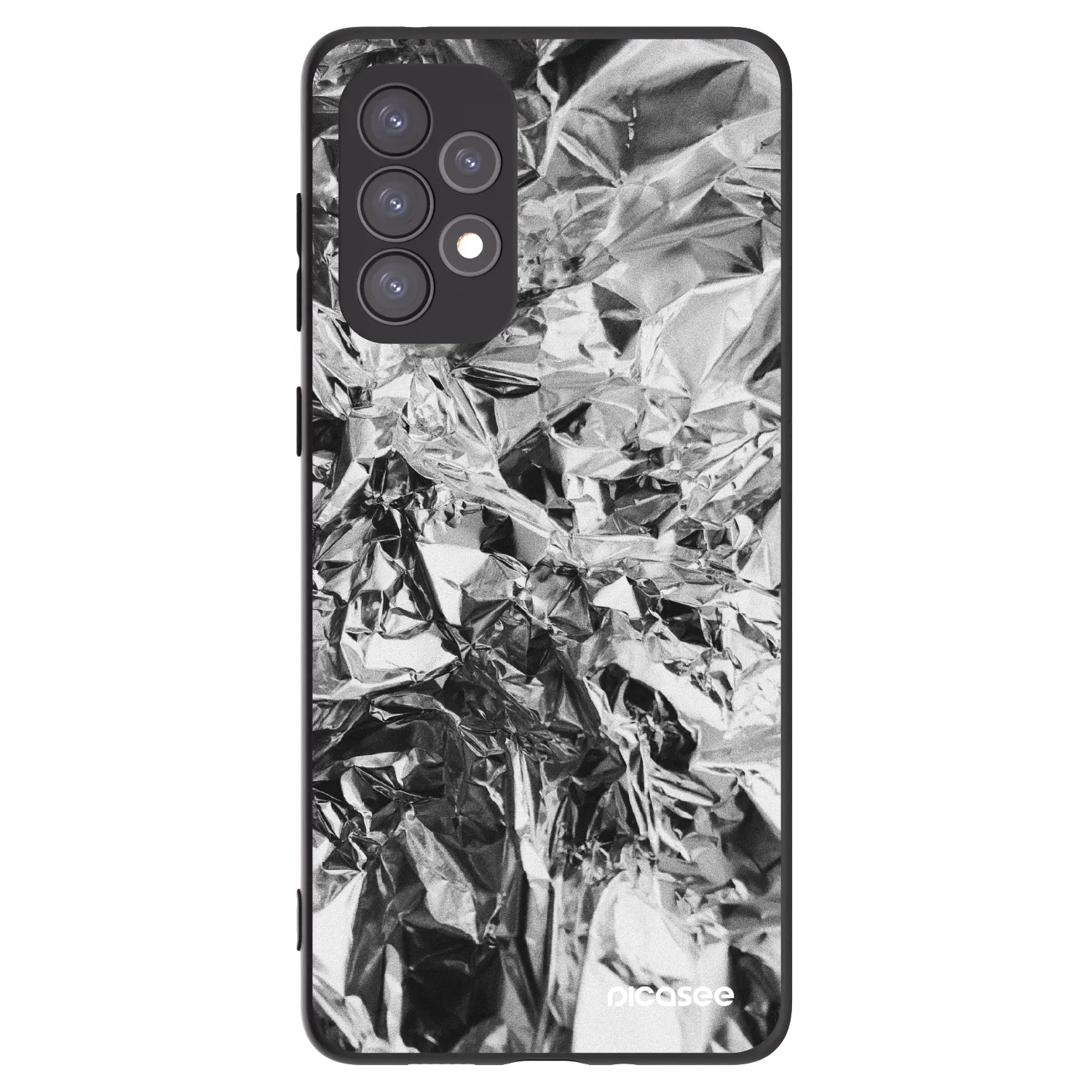 Picasee silikonowe czarne etui na Samsung Galaxy A73 5G - Chrome
