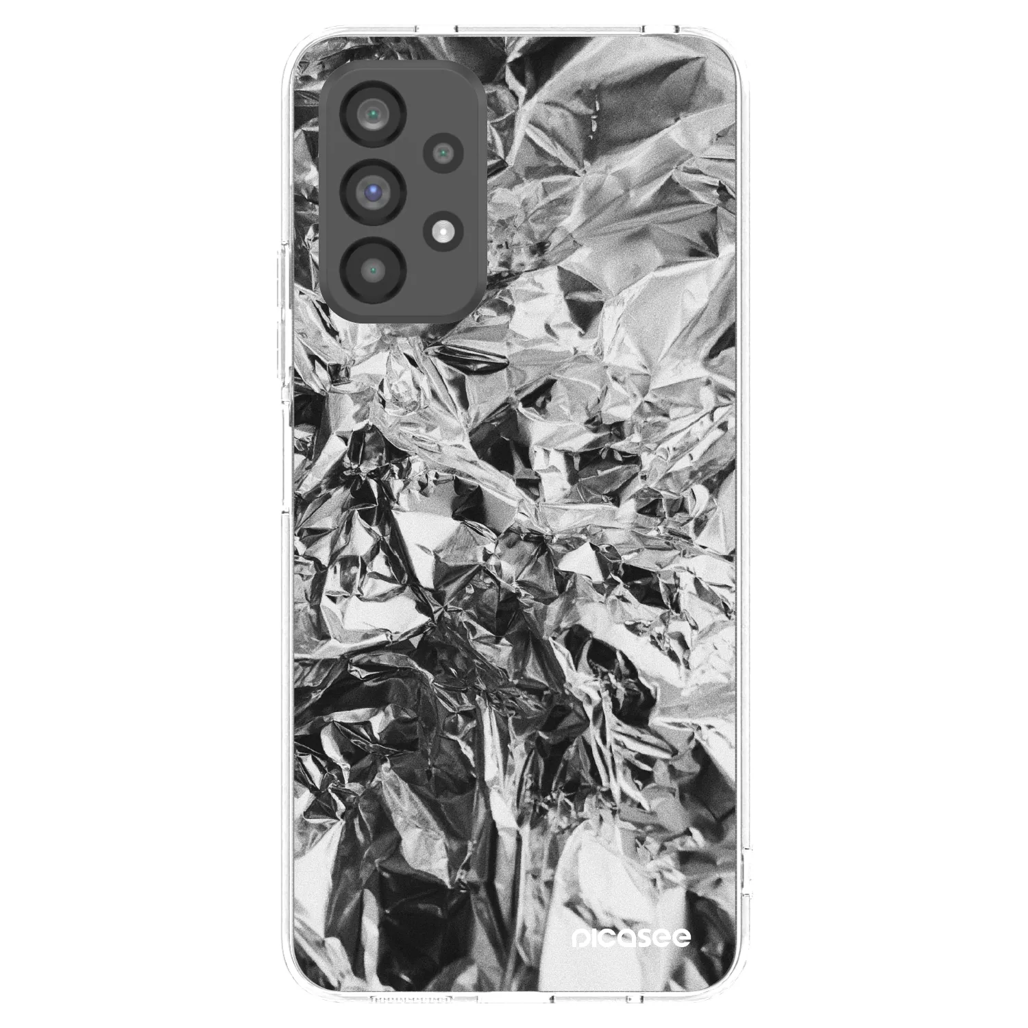 Picasee silikonowe przeźroczyste etui na Samsung Galaxy A73 5G - Chrome