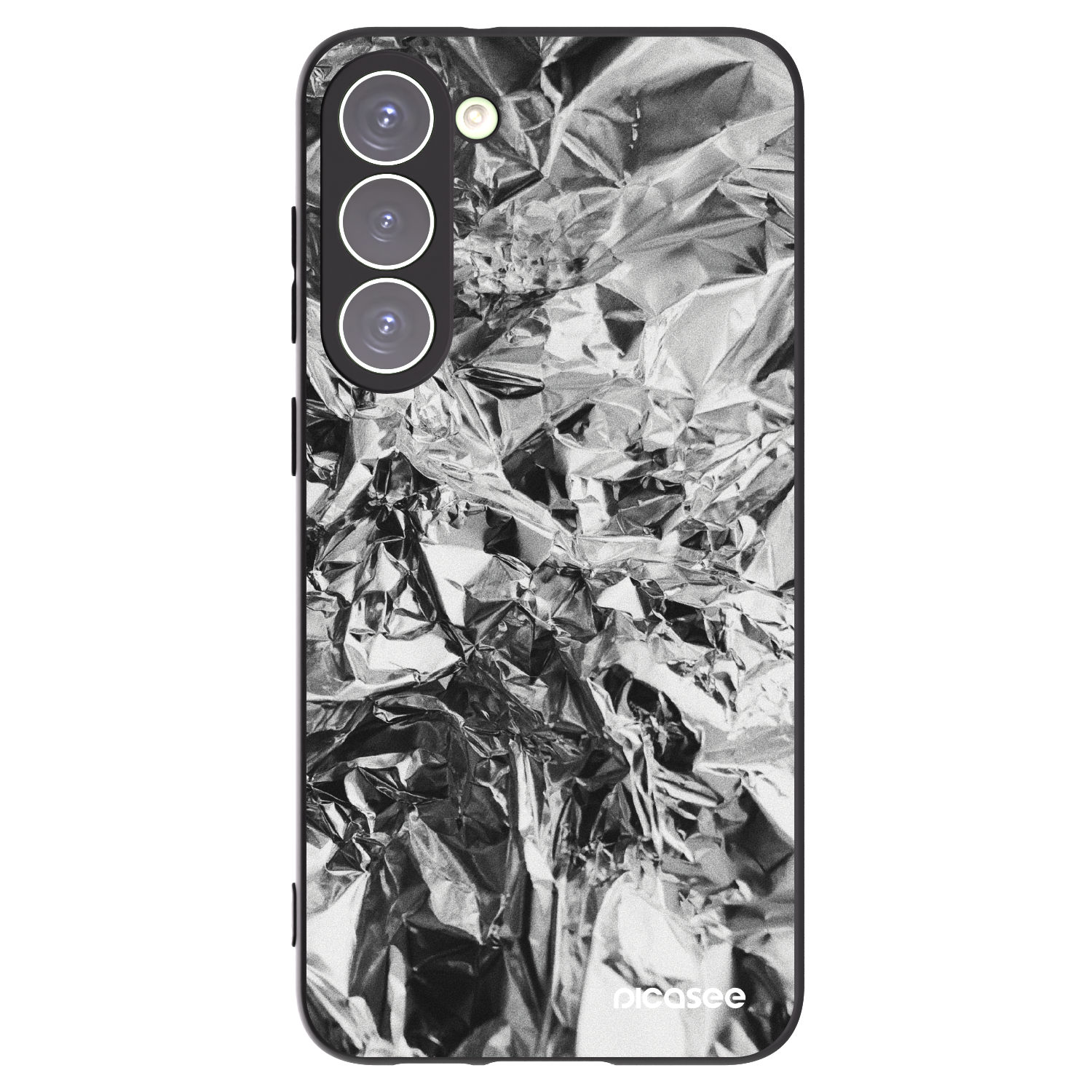 Picasee silikonowe czarne etui na Samsung Galaxy S23+ 5G - Chrome