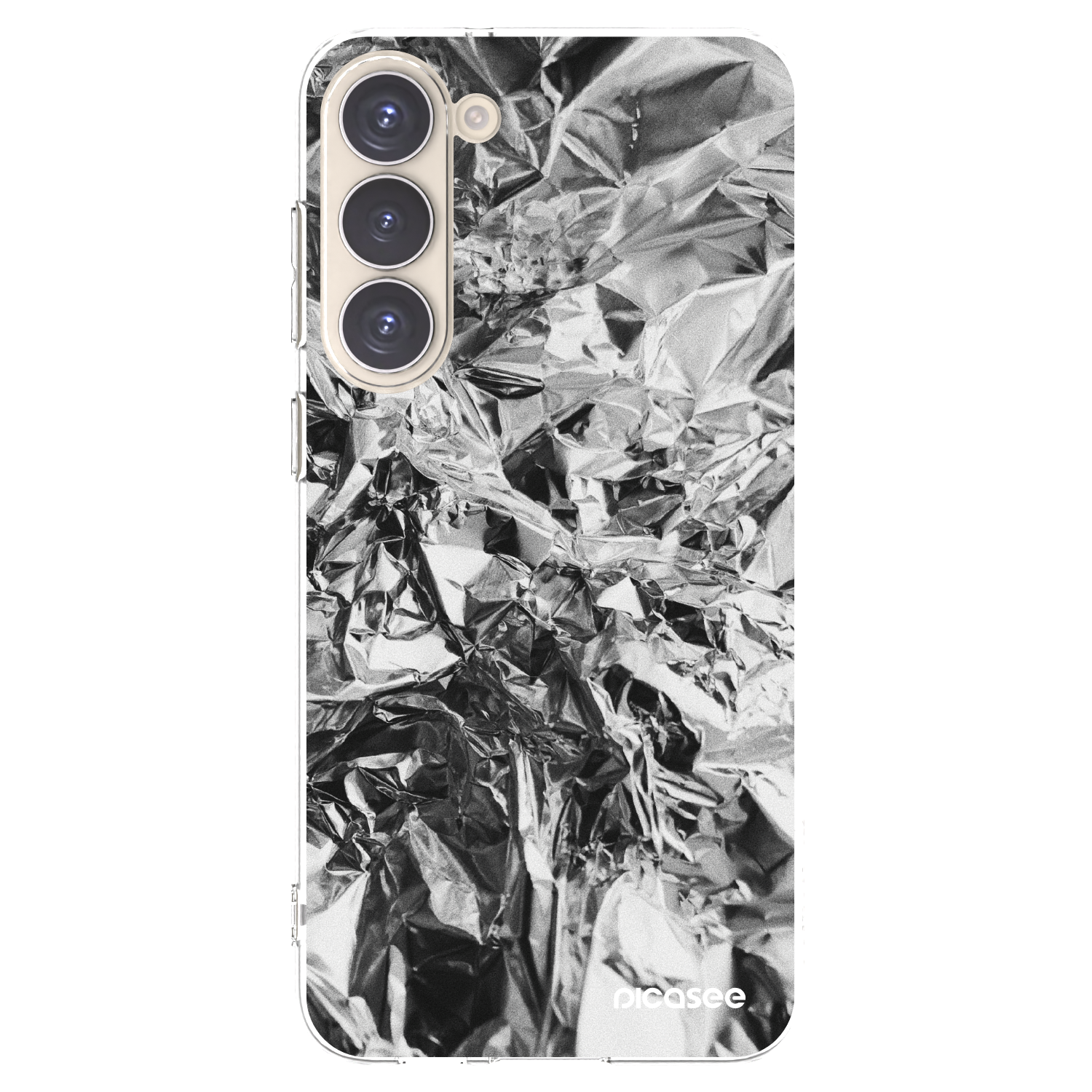 Picasee silikonowe przeźroczyste etui na Samsung Galaxy S23+ 5G - Chrome