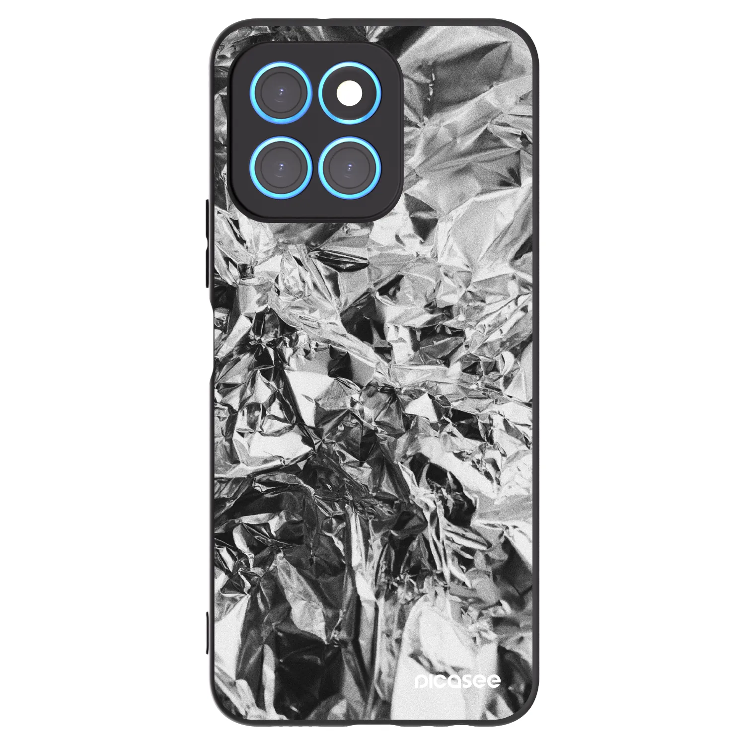 Picasee silikonowe czarne etui na Honor X6 - Chrome