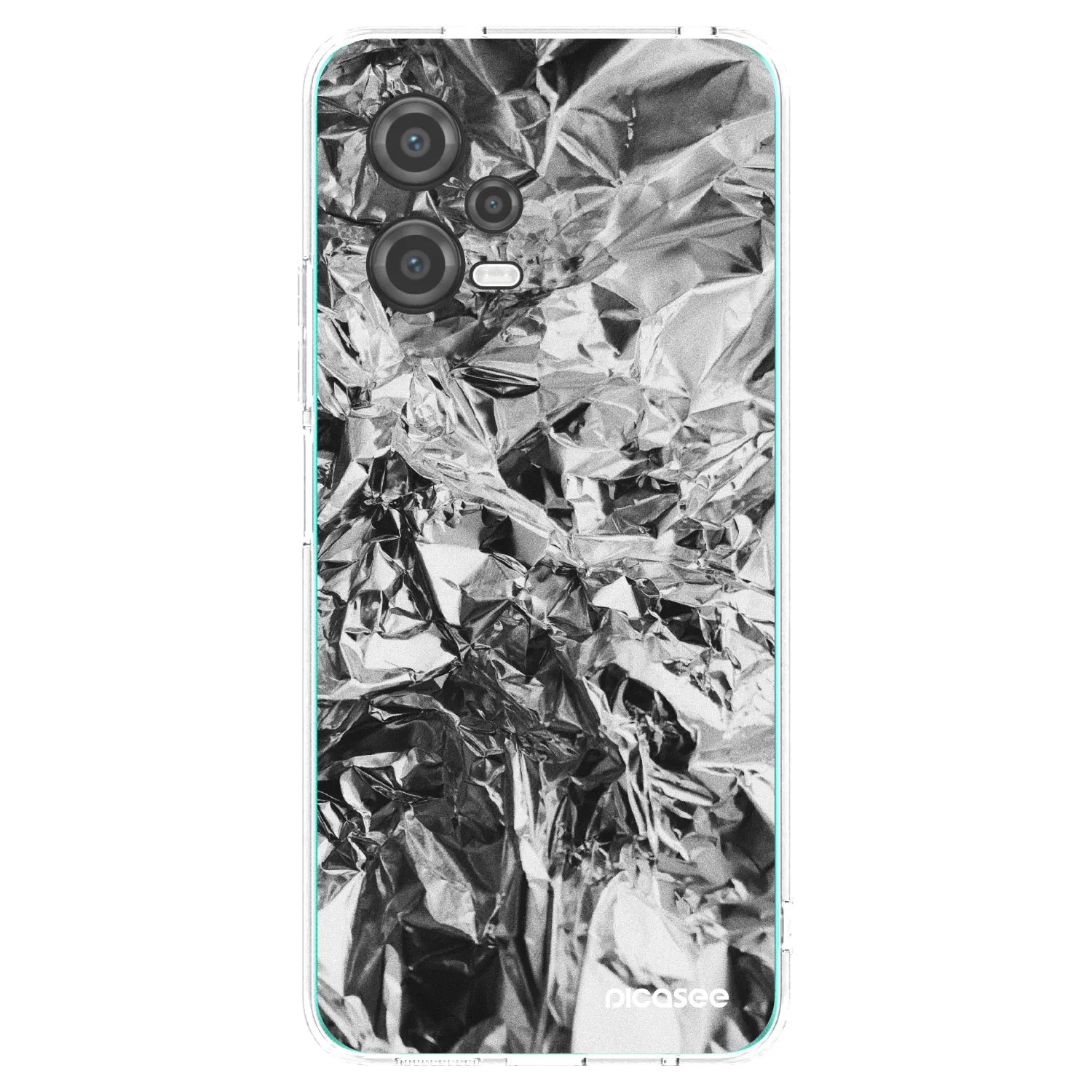 Picasee silikonowe przeźroczyste etui na Xiaomi Poco X5 - Chrome