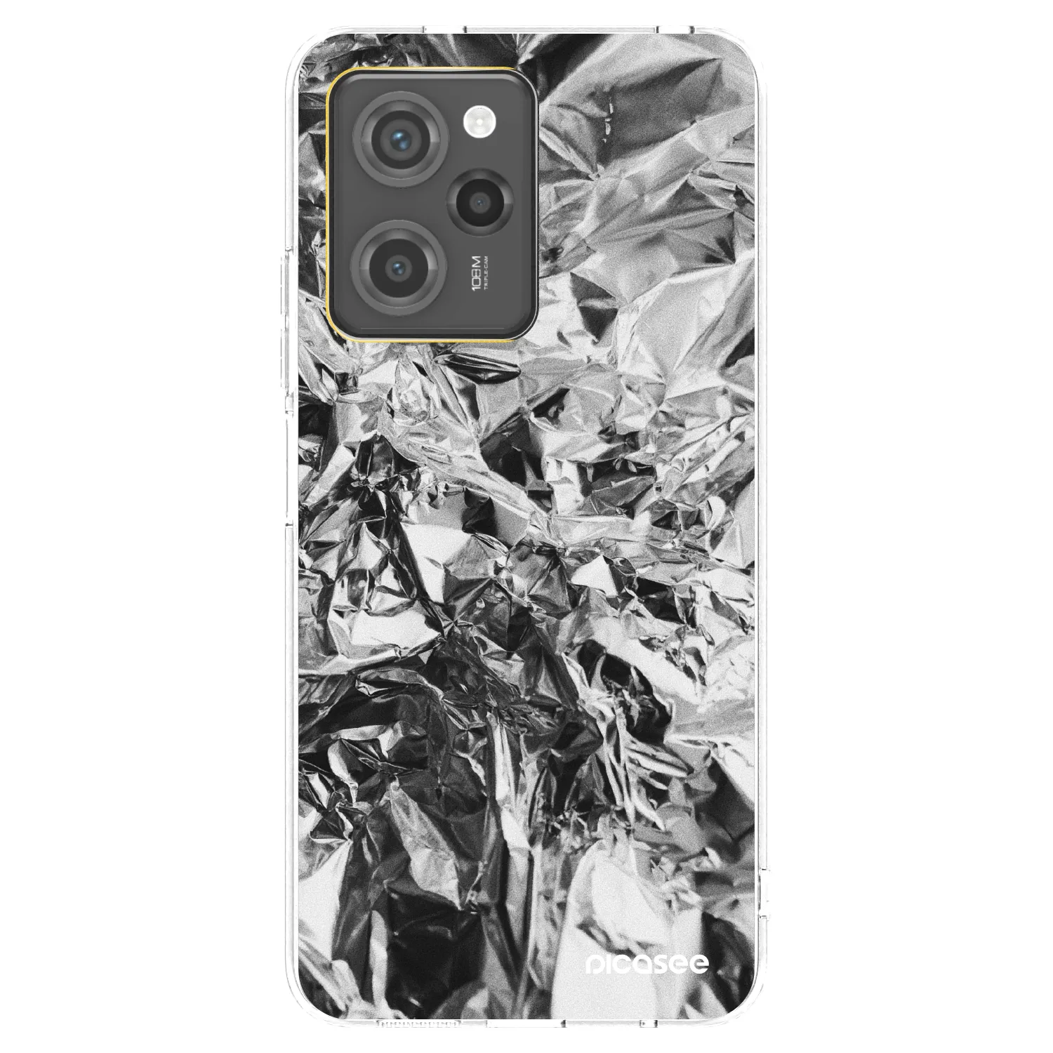 Picasee silikonowe czarne etui na Xiaomi Poco X5 Pro - Chrome
