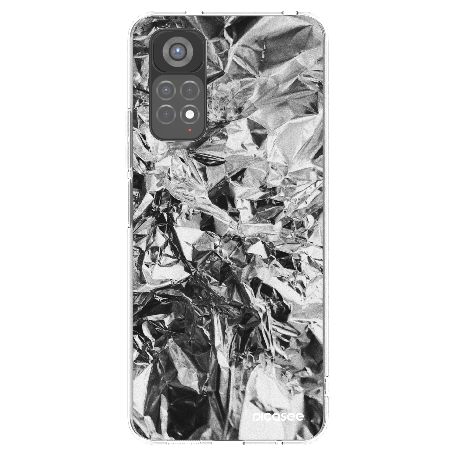 Picasee silikonowe przeźroczyste etui na Xiaomi Redmi Note 11S 5G - Chrome