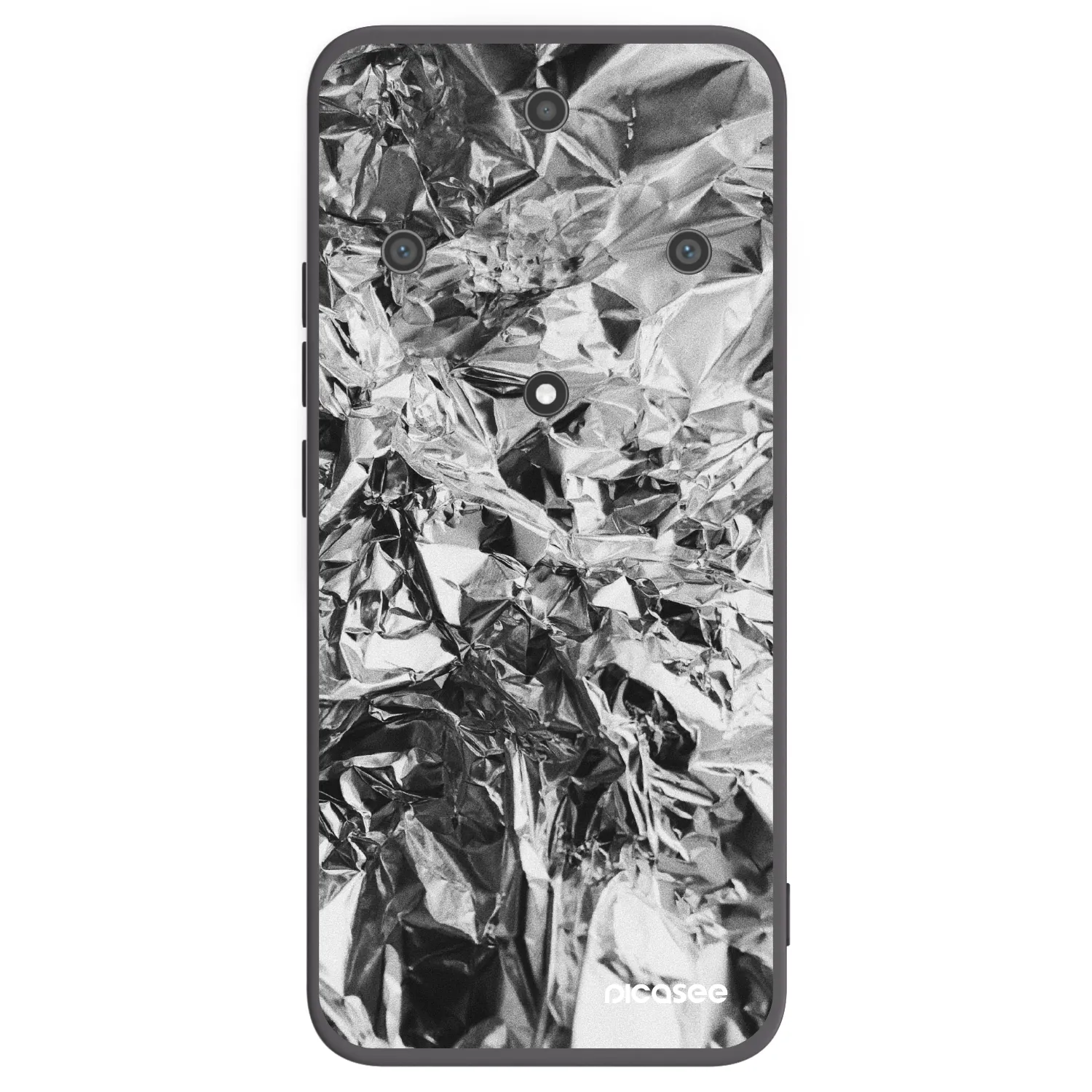 Picasee silikonowe czarne etui na Honor Magic5 Lite 5G - Chrome