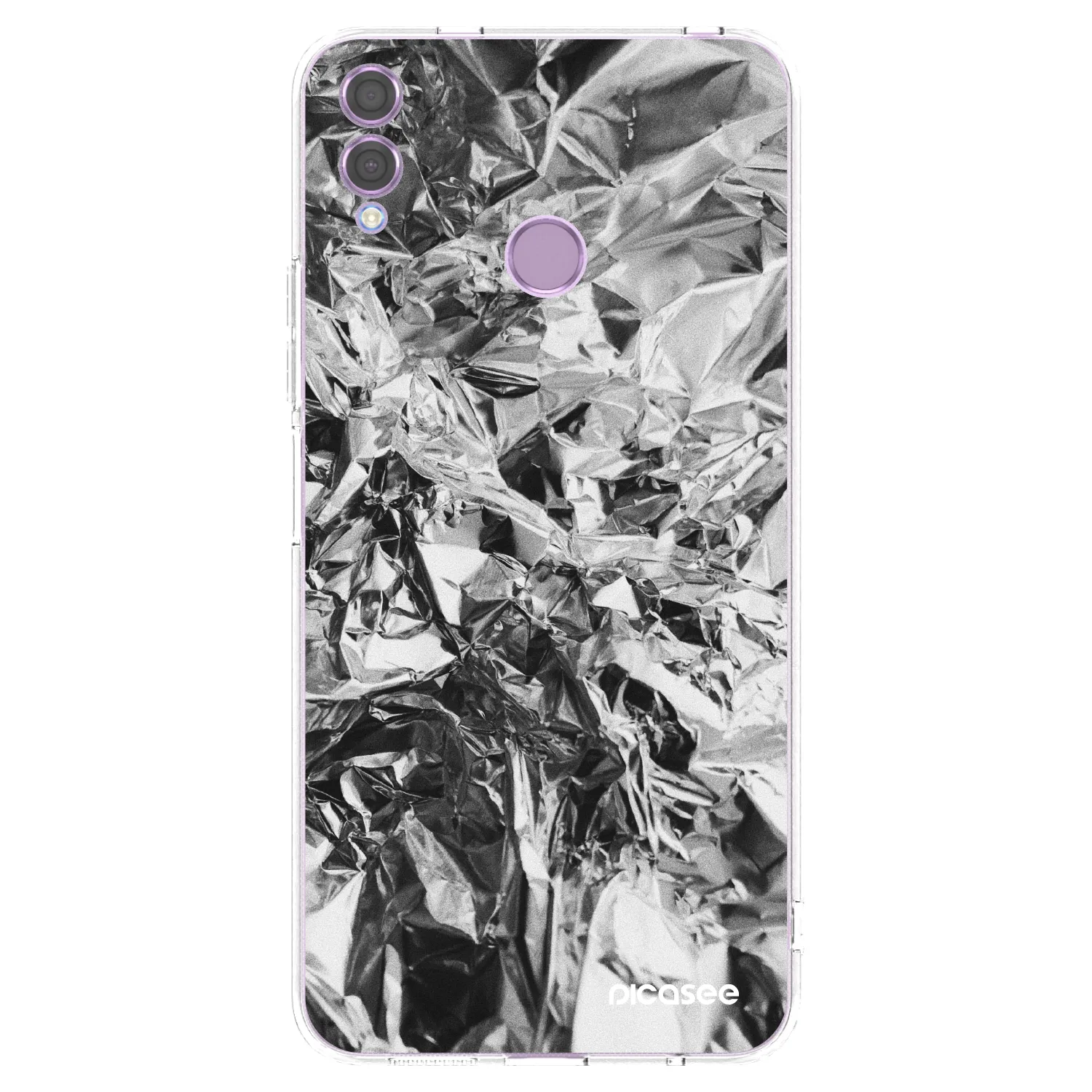 Picasee silikonowe przeźroczyste etui na Honor 8X - Chrome