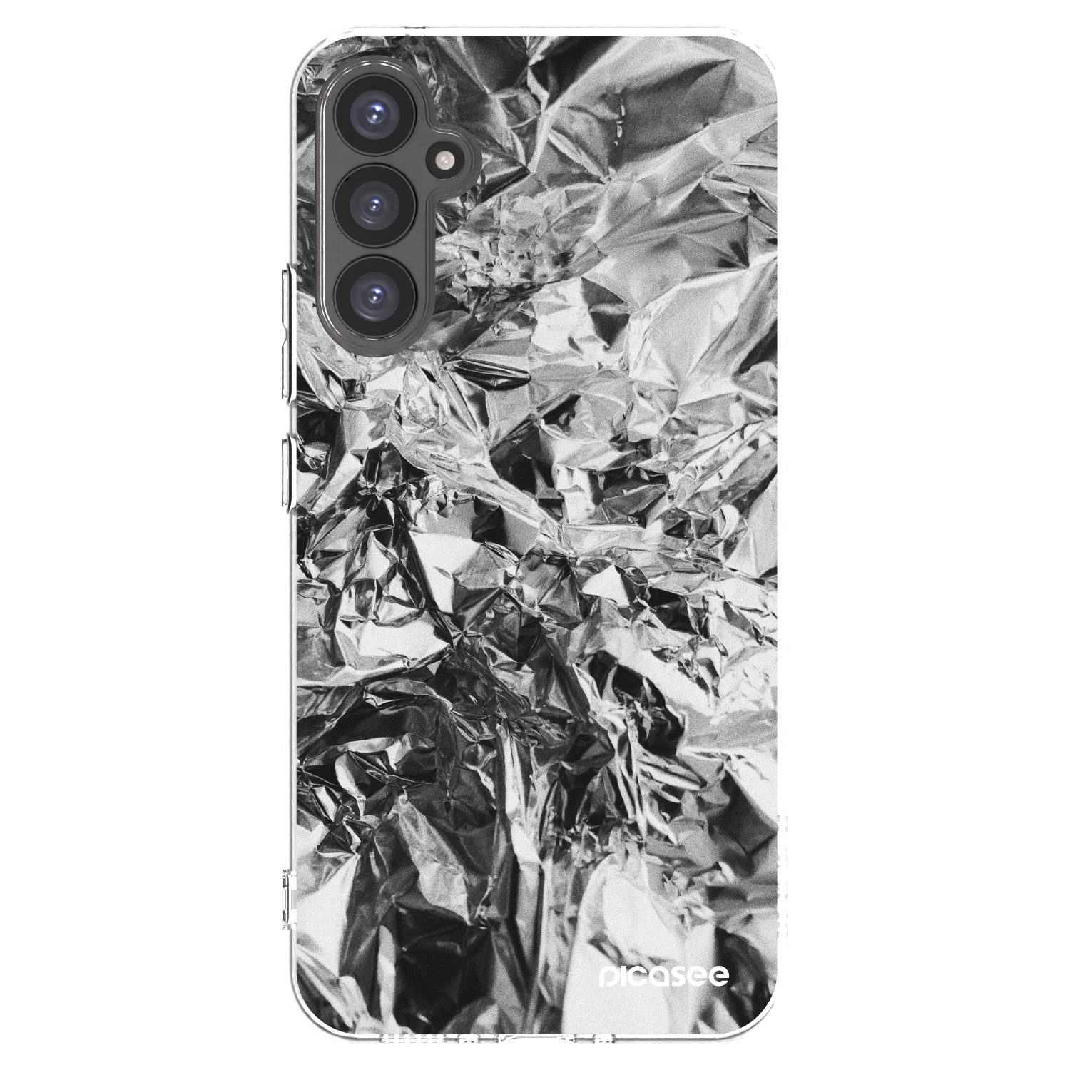 Picasee silikonowe przeźroczyste etui na Samsung Galaxy A34 5G A346B - Chrome