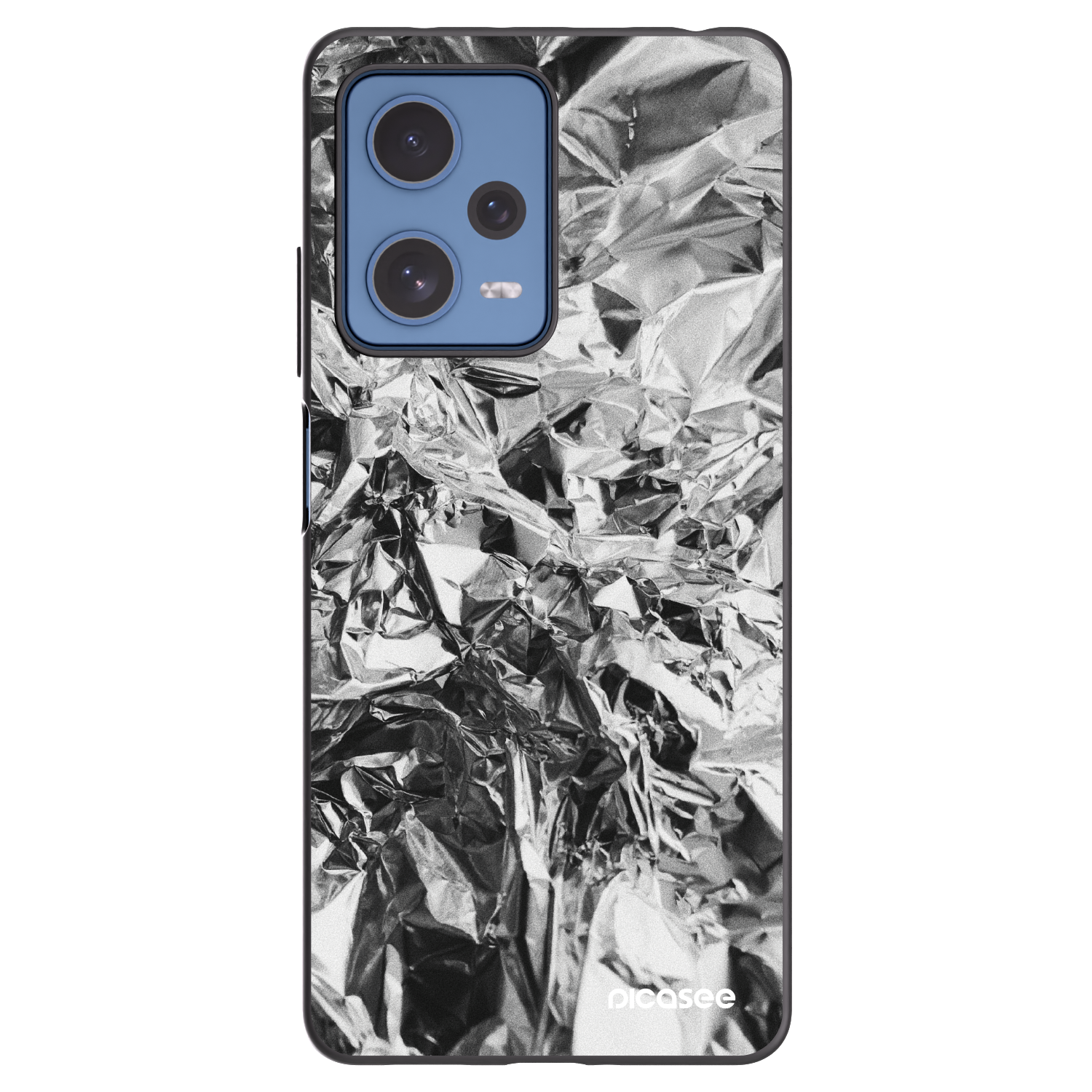 Picasee silikonowe czarne etui na Xiaomi Redmi Note 12 Pro 5G - Chrome