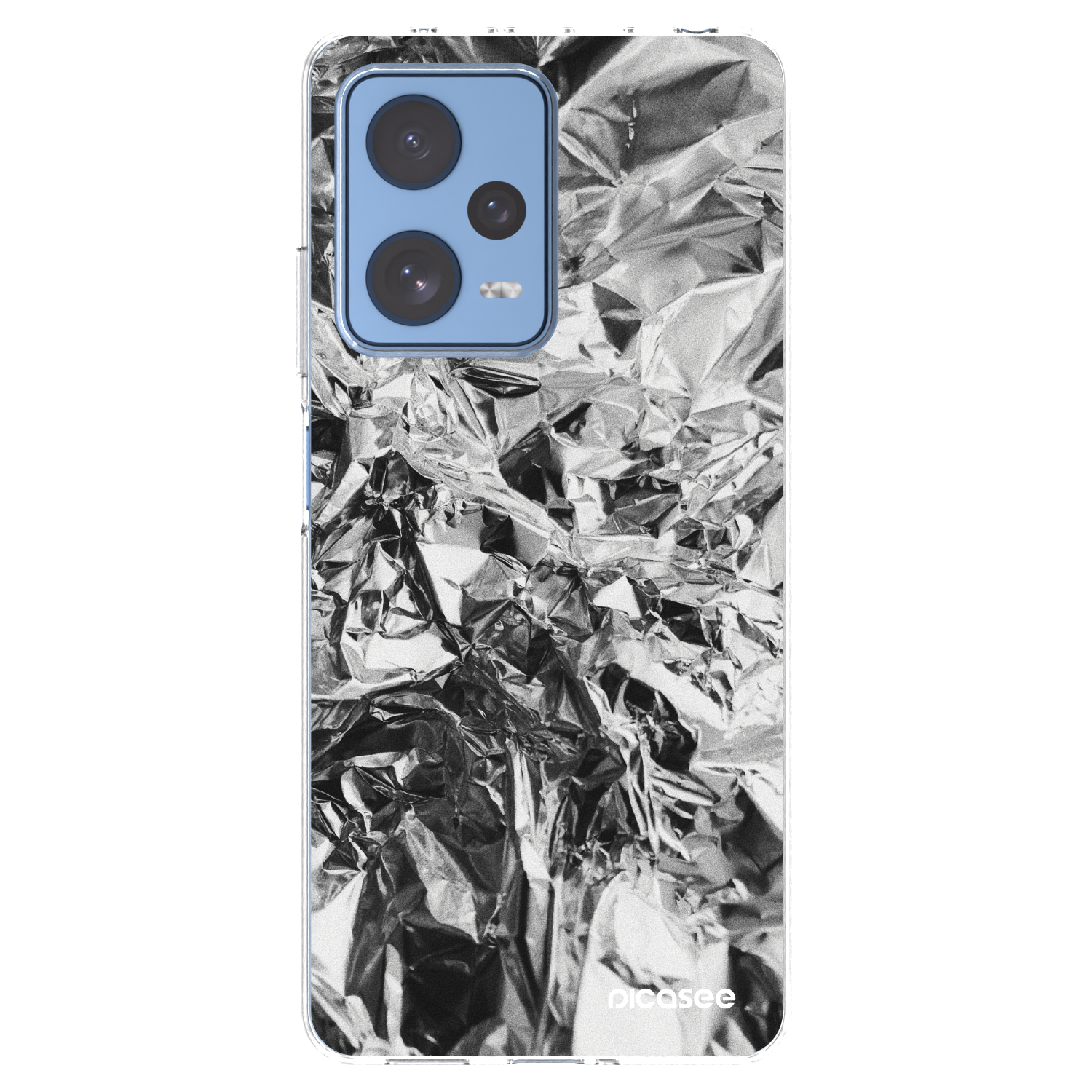 Picasee silikonowe przeźroczyste etui na Xiaomi Redmi Note 12 Pro 5G - Chrome