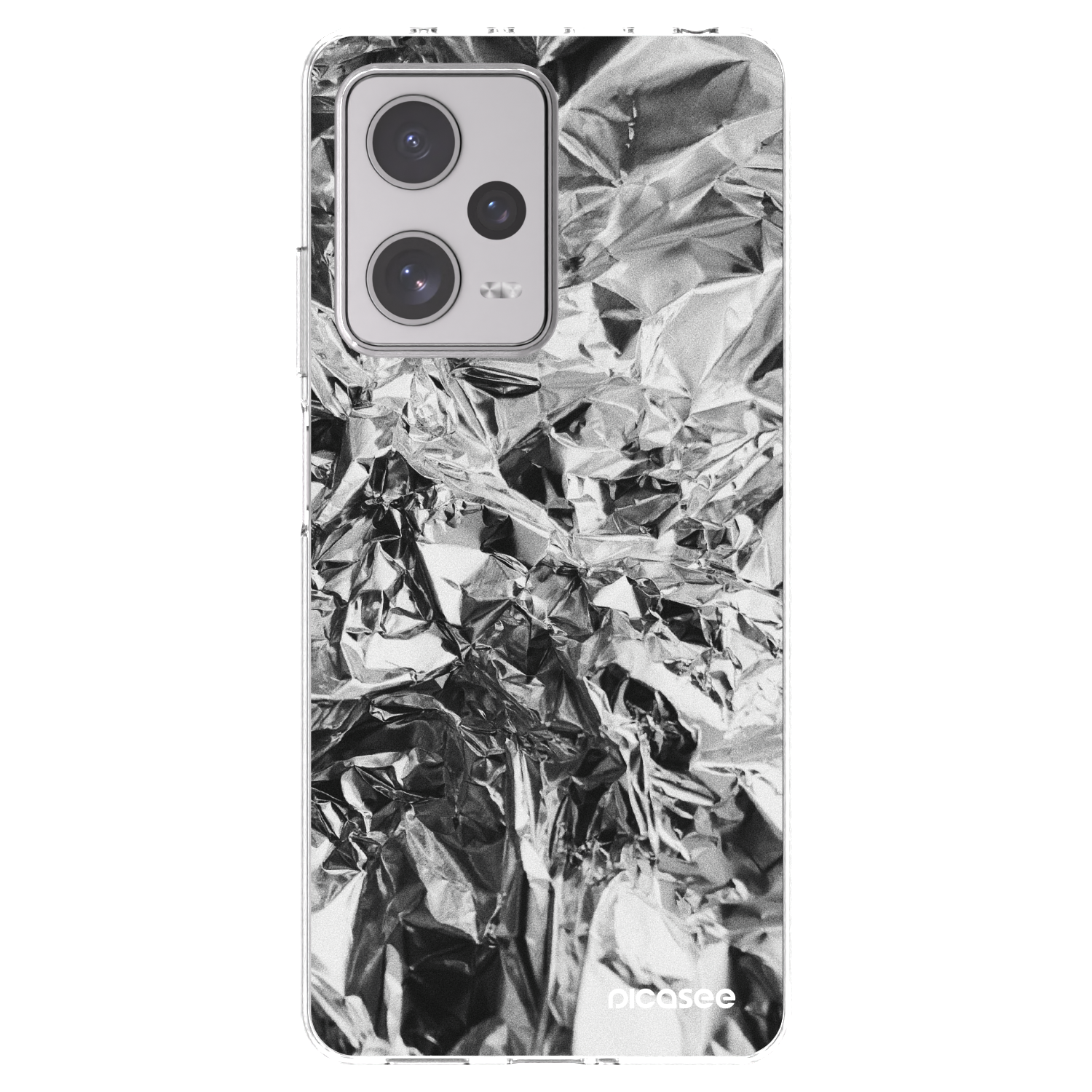 Picasee silikonowe przeźroczyste etui na Xiaomi Redmi Note 12 Pro+ 5G - Chrome