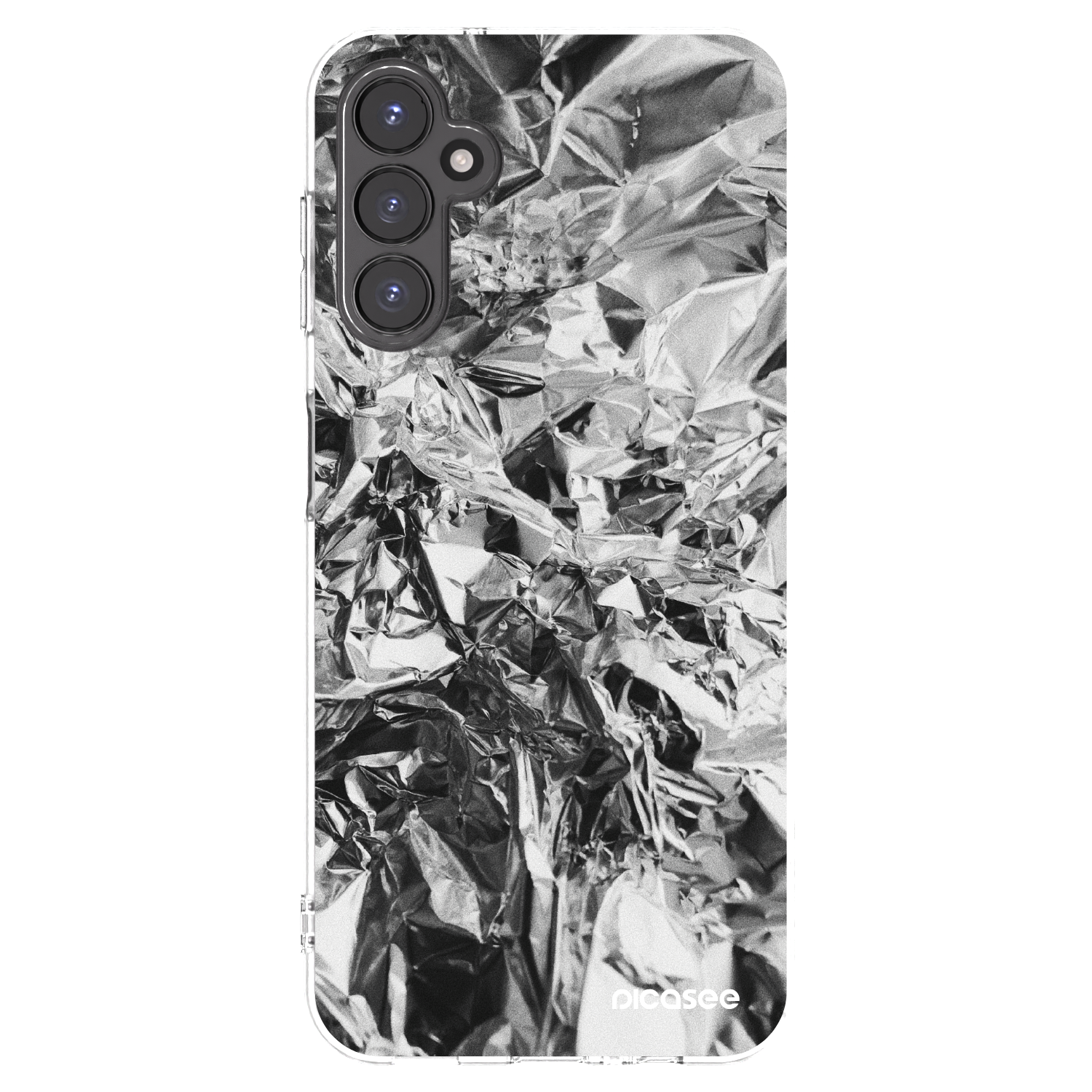 Picasee silikonowe przeźroczyste etui na Samsung Galaxy A14 4G A145R - Chrome