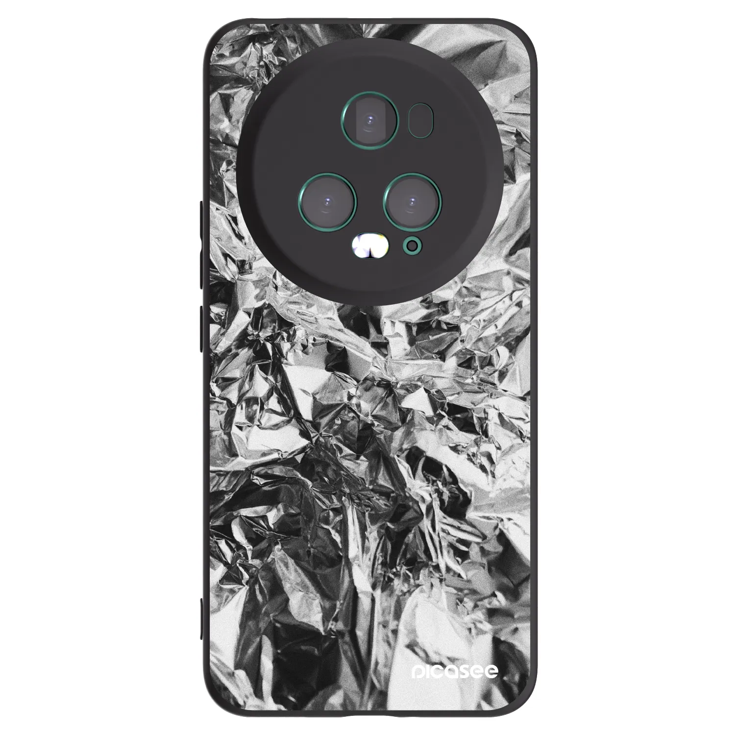 Picasee silikonowe czarne etui na Honor Magic5 Pro - Chrome
