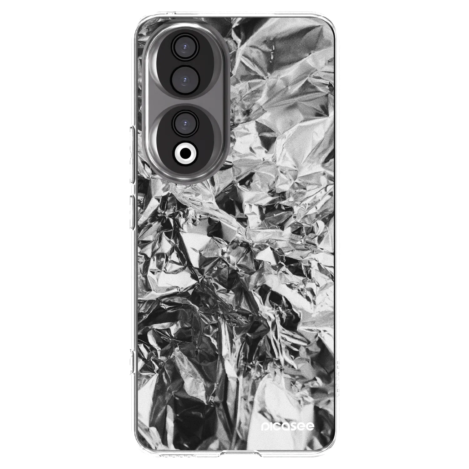 Picasee silikonowe przeźroczyste etui na Honor 90 5G - Chrome