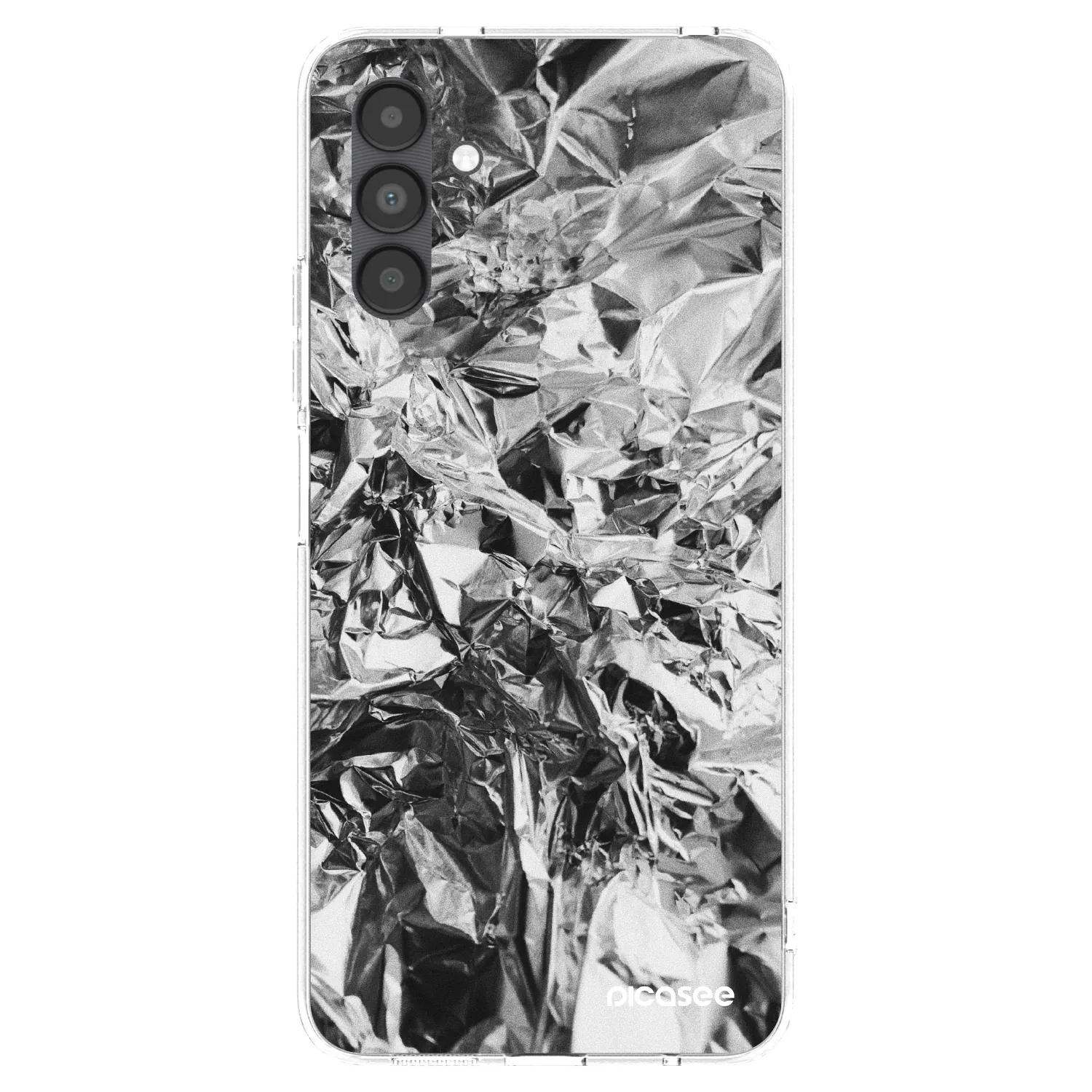 Picasee silikonowe przeźroczyste etui na Samsung Galaxy A04s A047F - Chrome