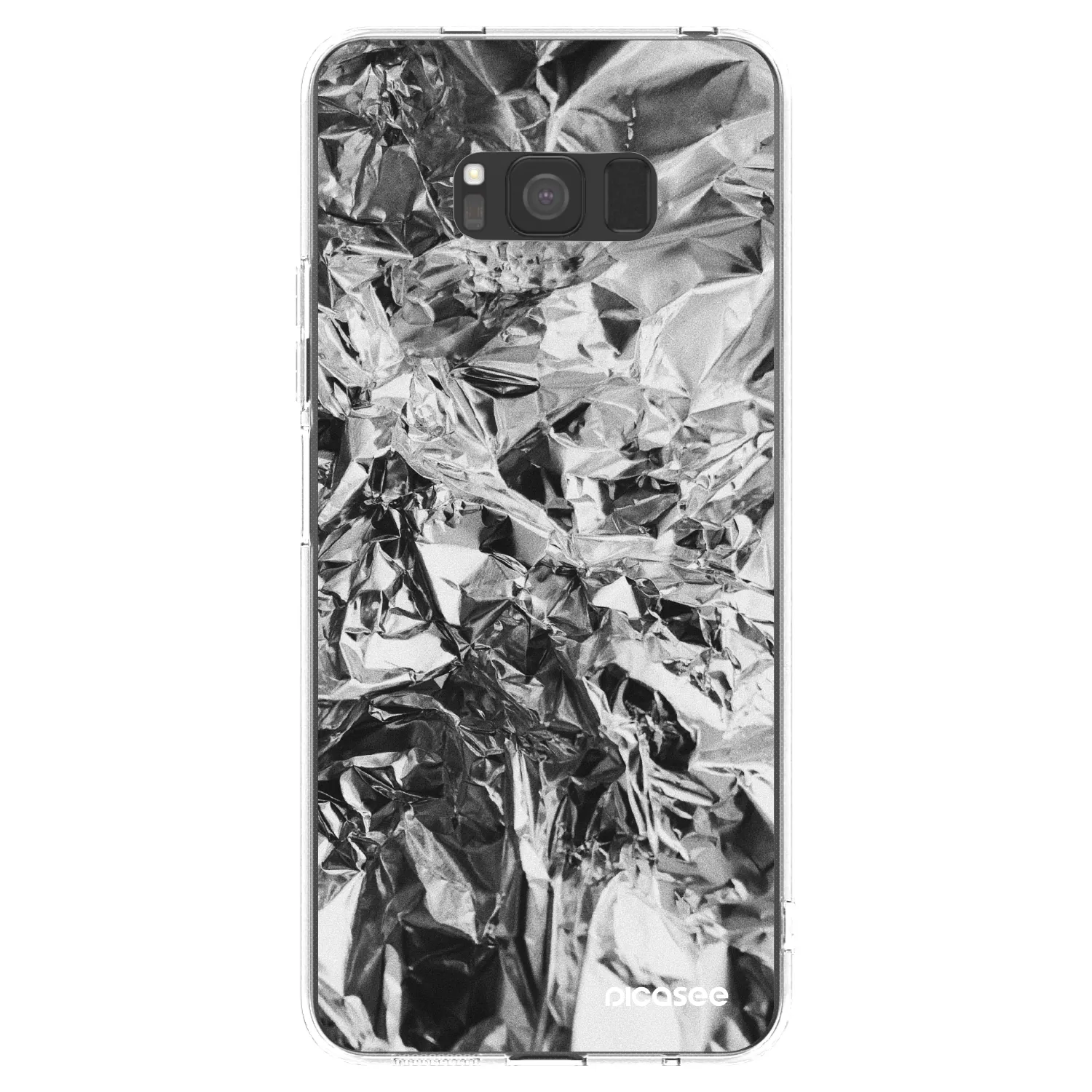 Picasee silikonowe przeźroczyste etui na Samsung Galaxy S8 G950F - Chrome