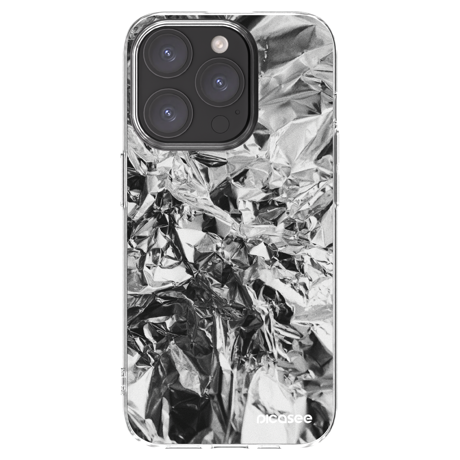 Picasee silikonowe przeźroczyste etui na Apple iPhone 15 Pro - Chrome