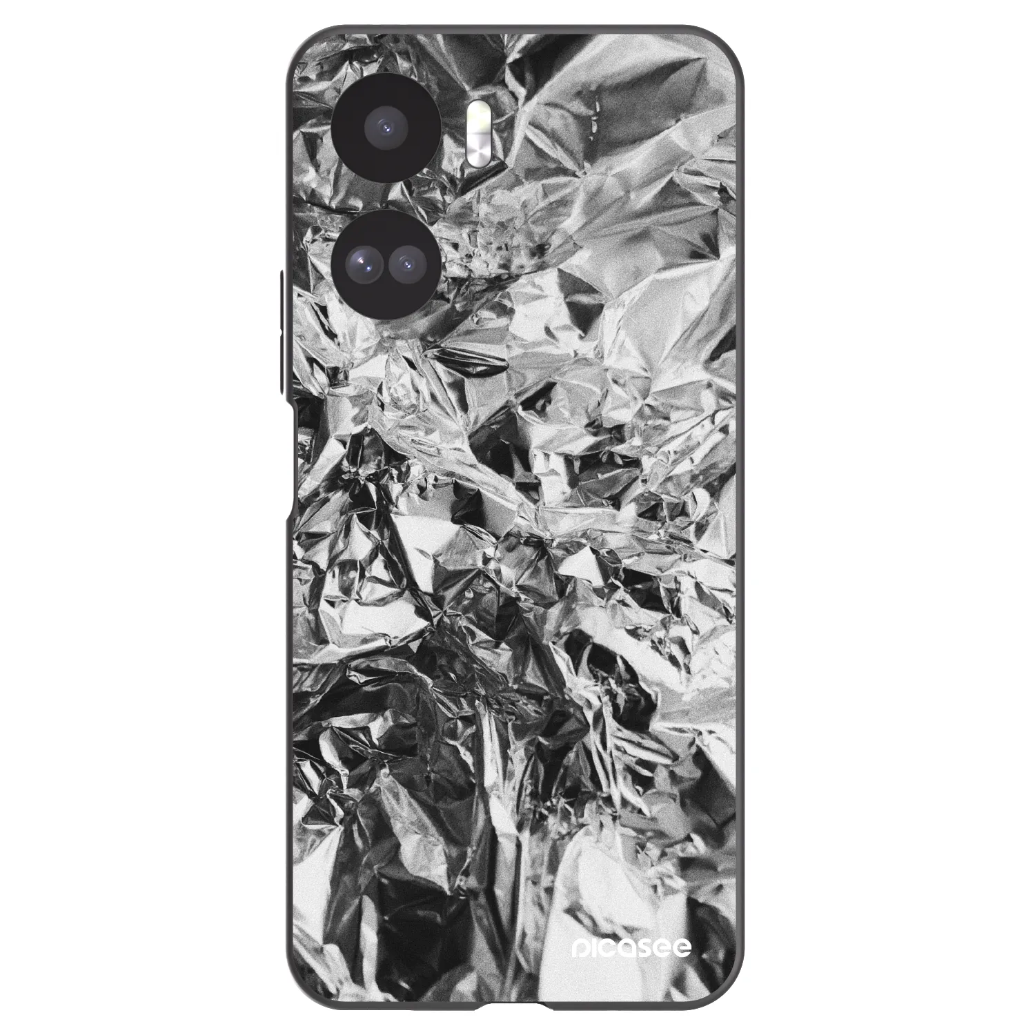 Picasee silikonowe czarne etui na Honor 90 Lite 5G - Chrome