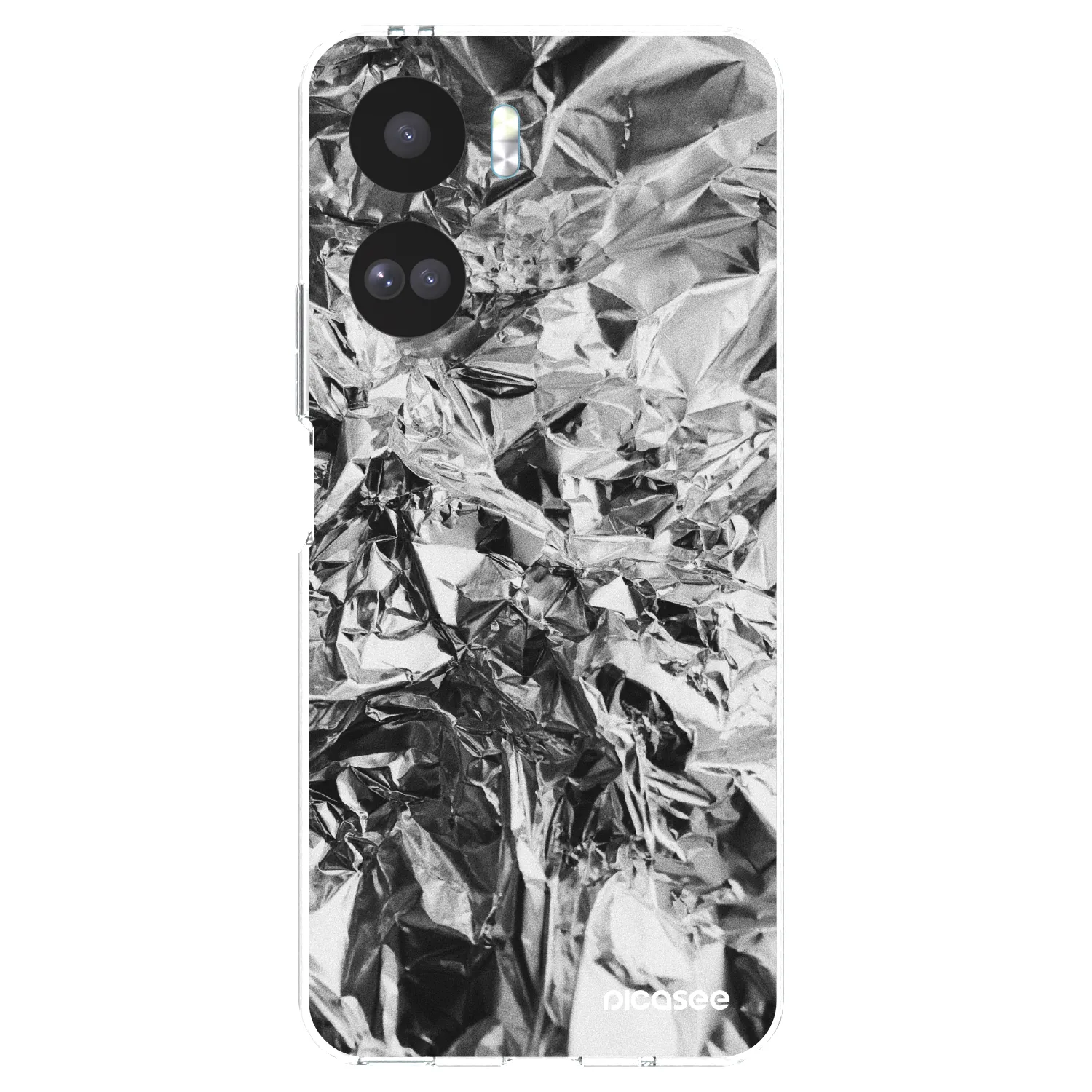 Picasee silikonowe przeźroczyste etui na Honor 90 Lite 5G - Chrome