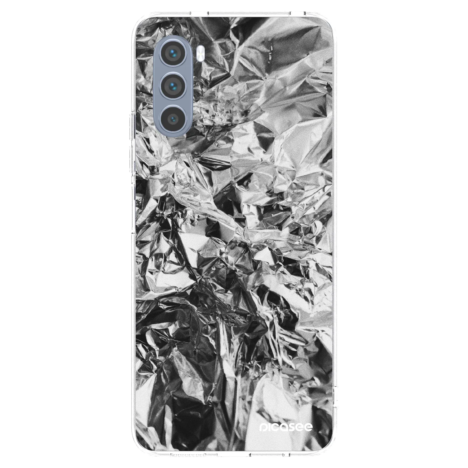 Picasee silikonowe przeźroczyste etui na Motorola Moto G62 - Chrome