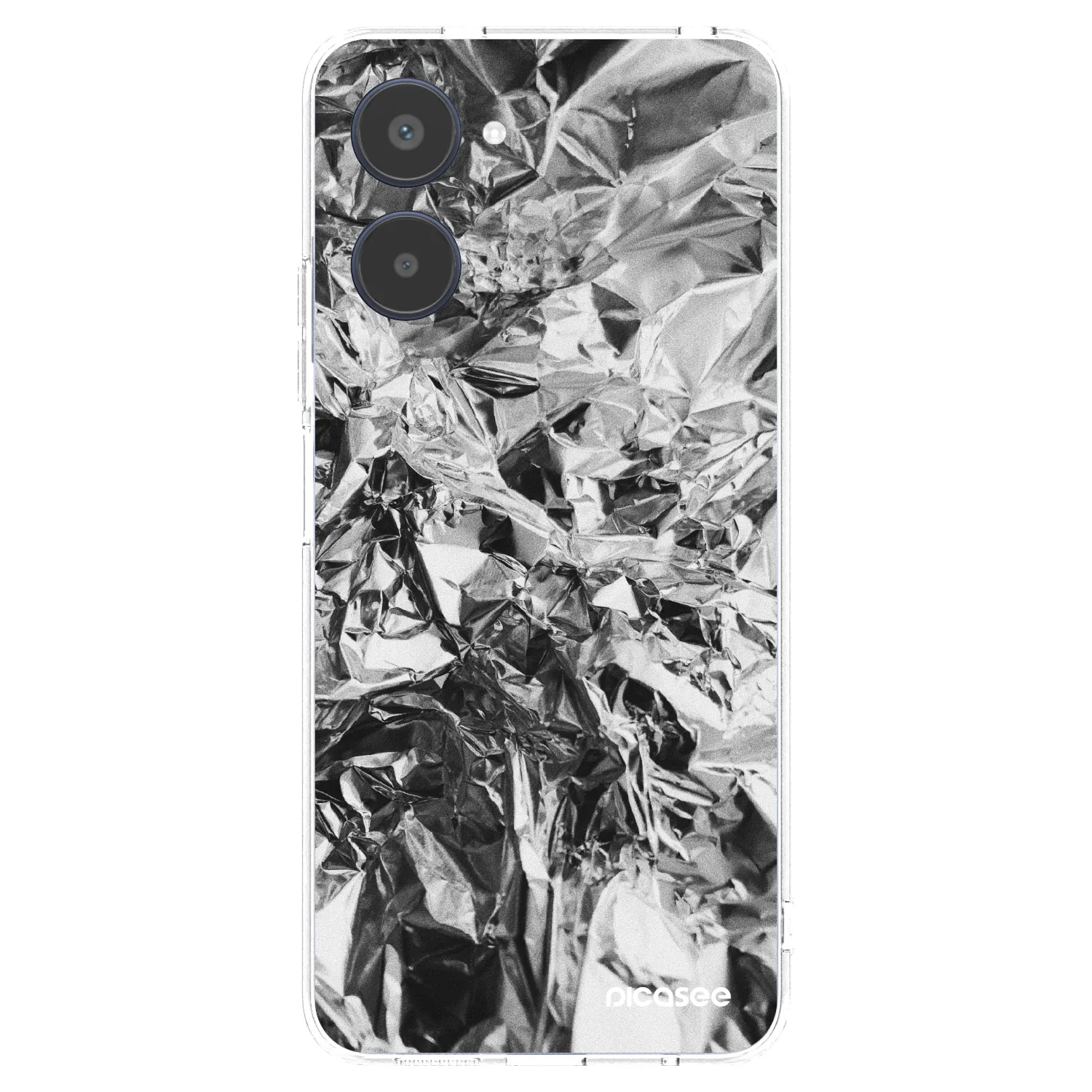 Picasee silikonowe przeźroczyste etui na Realme 10 4G - Chrome