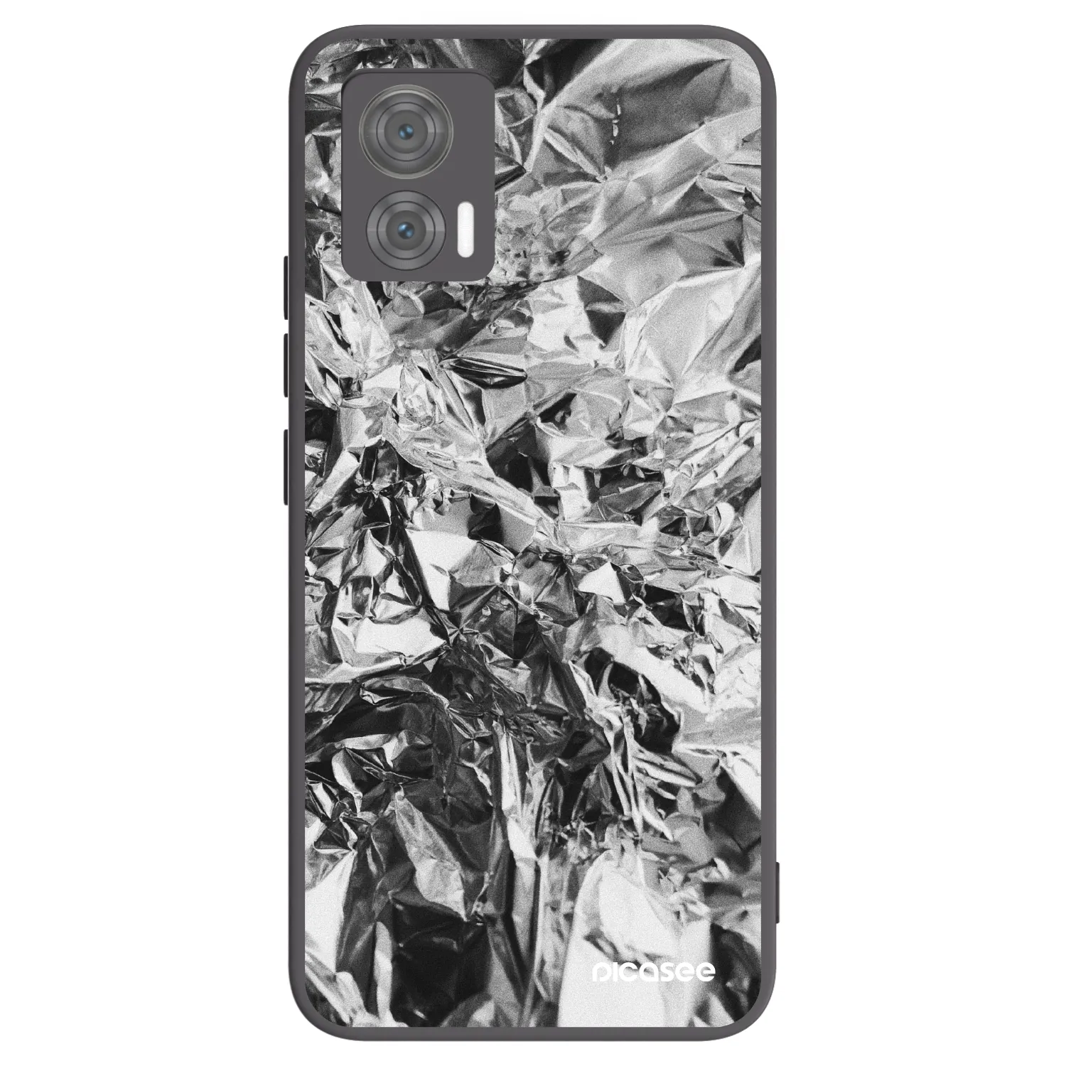 Picasee silikonowe czarne etui na Motorola Edge 30 Neo - Chrome