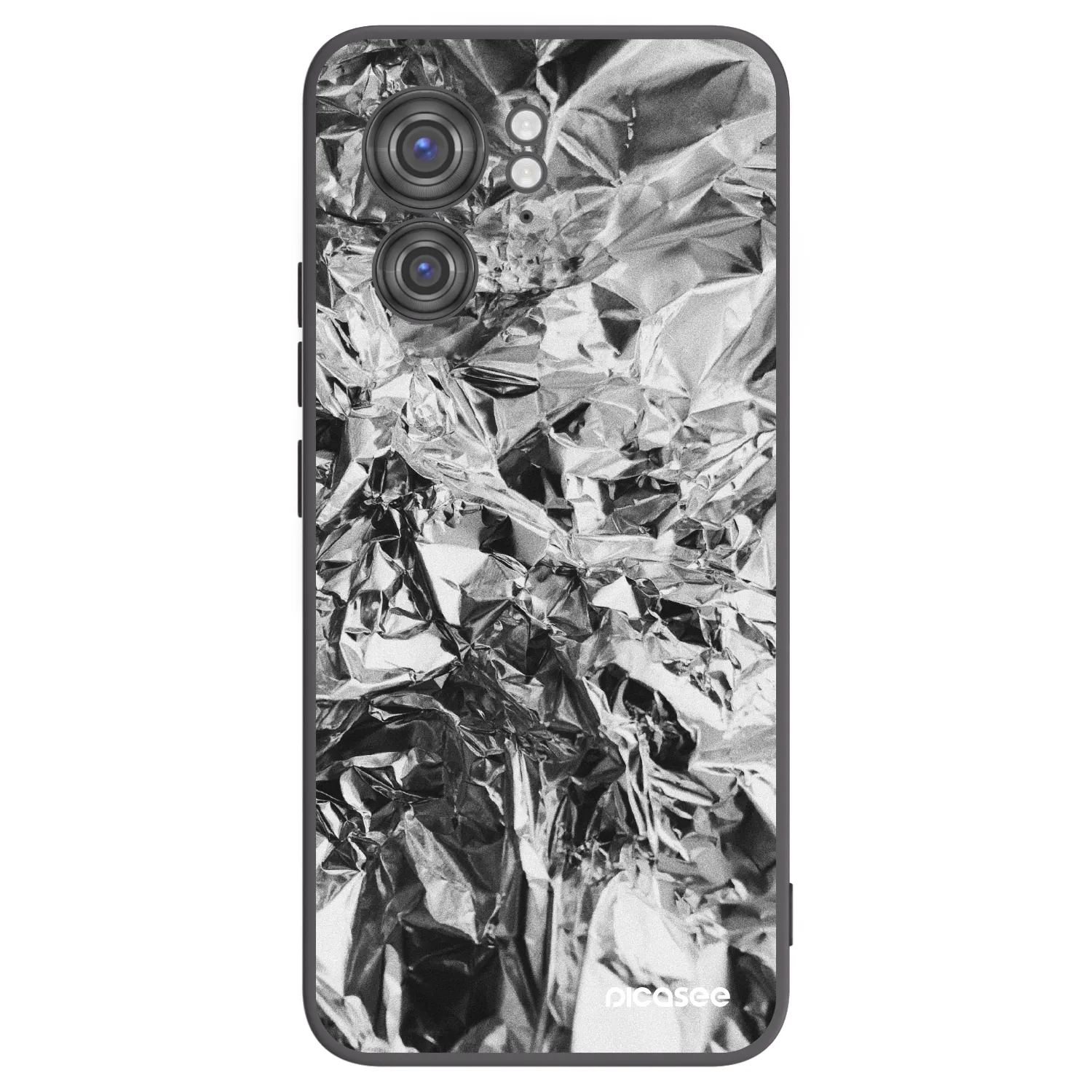 Picasee silikonowe czarne etui na Motorola Edge 40 - Chrome