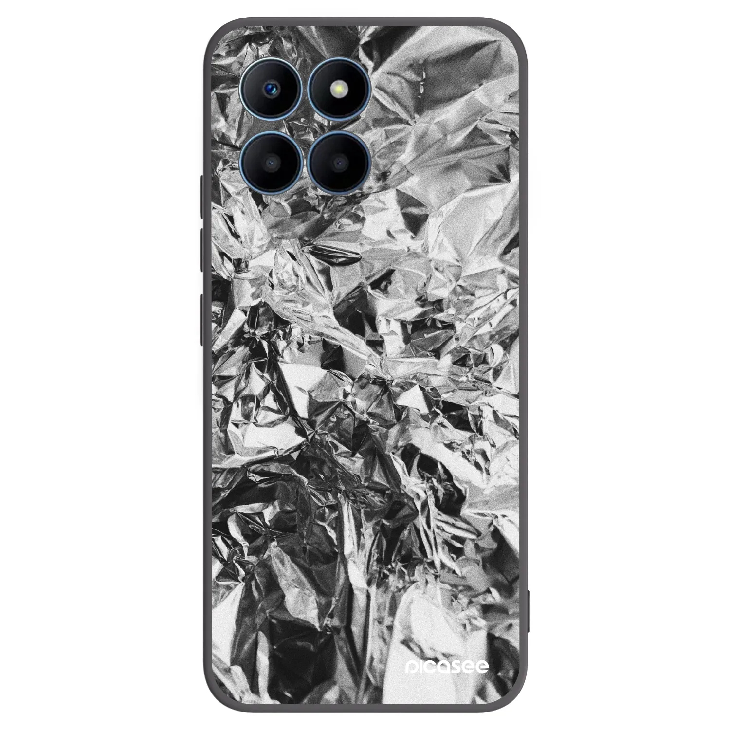 Picasee silikonowe czarne etui na Honor 70 Lite - Chrome