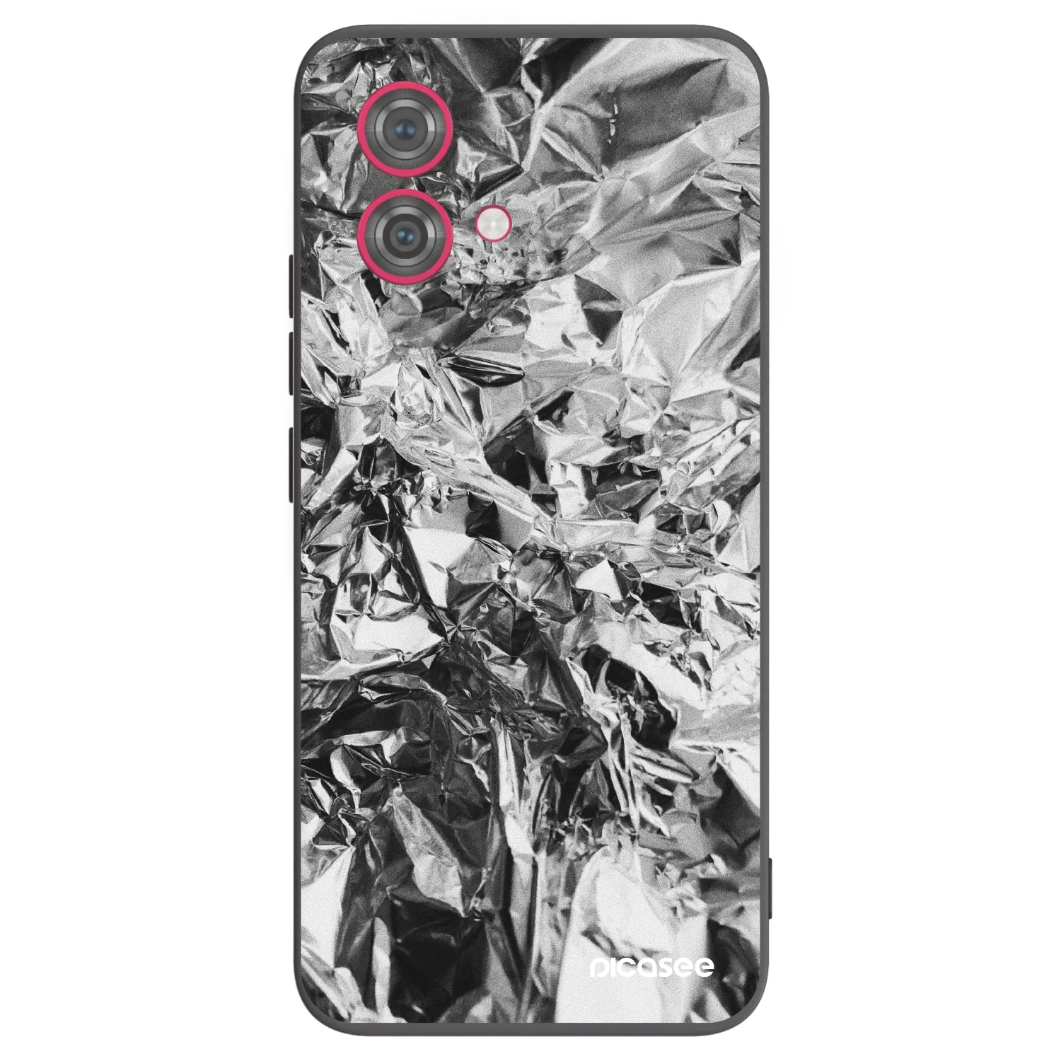Picasee silikonowe czarne etui na Motorola Moto G84 5G - Chrome