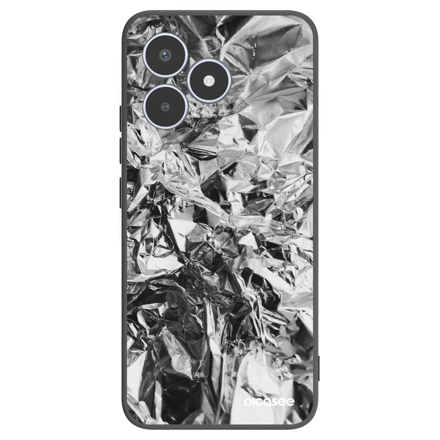 Picasee silikonowe czarne etui na Realme C53 - Chrome