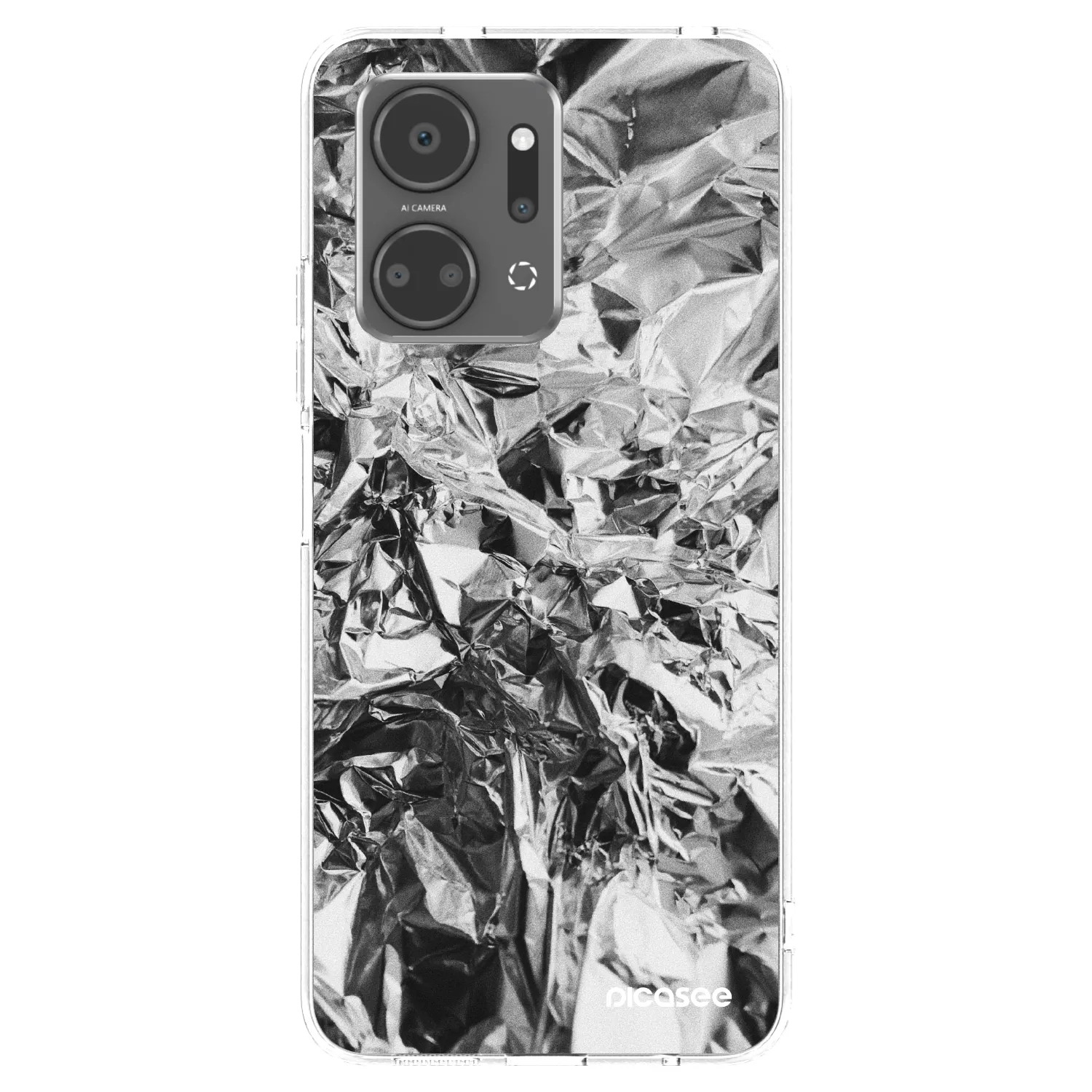 Picasee silikonowe przeźroczyste etui na Honor X7a - Chrome