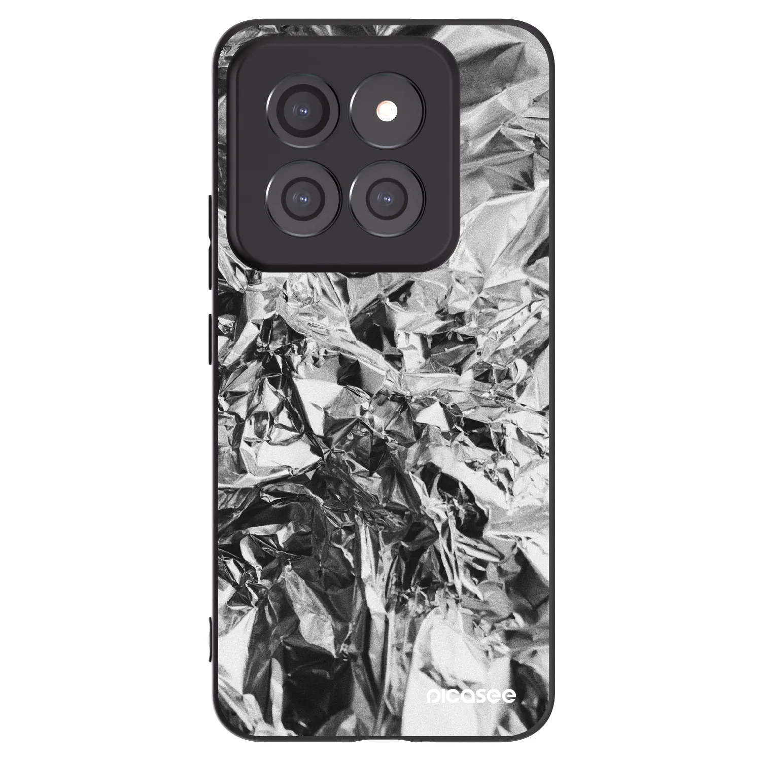 Picasee silikonowe czarne etui na Xiaomi 14 Pro - Chrome