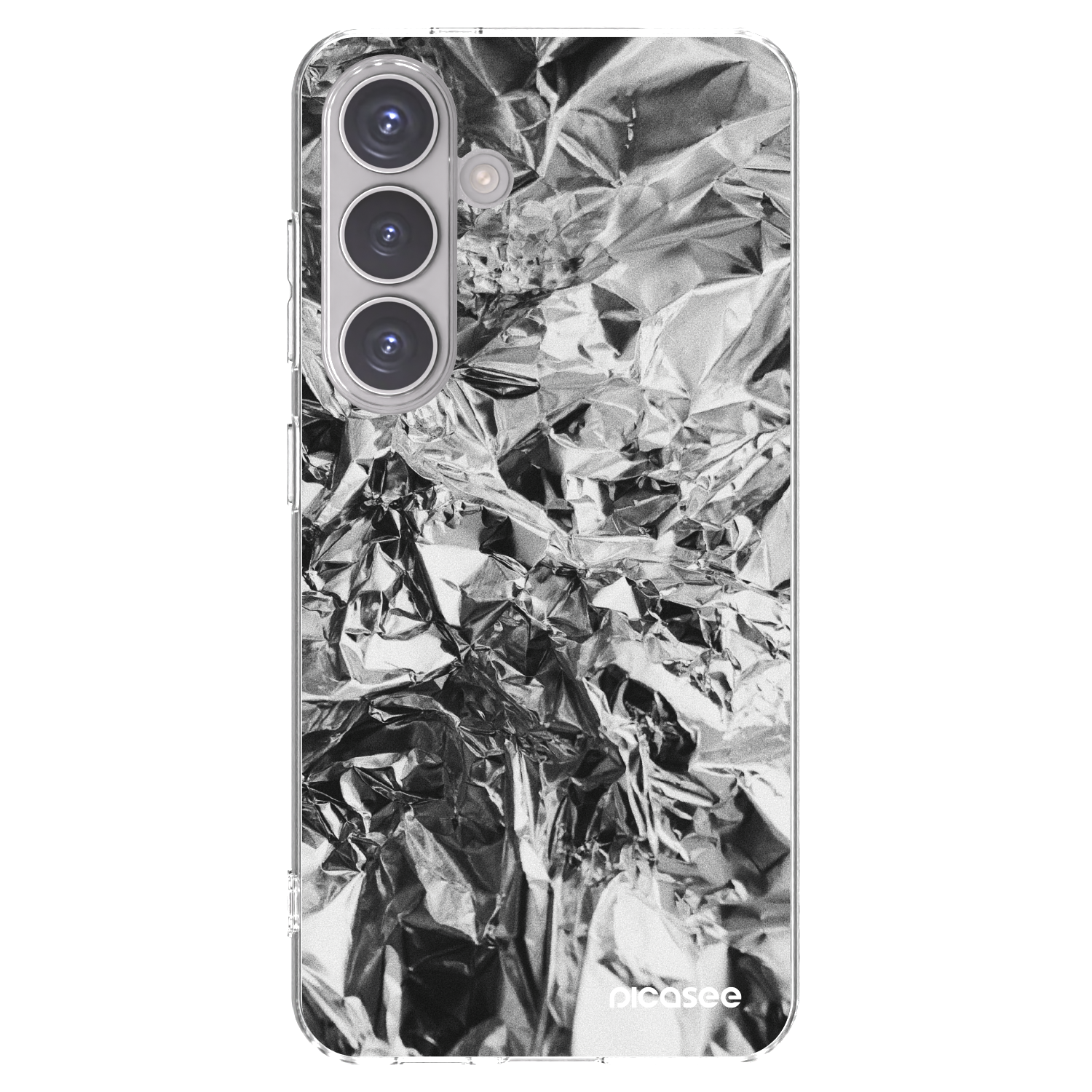 Picasee silikonowe przeźroczyste etui na Samsung Galaxy S24 S921B 5G - Chrome