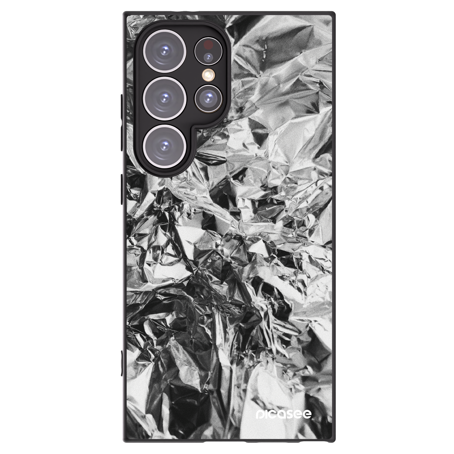 Picasee silikonowe czarne etui na Samsung Galaxy S24 Ultra S928B 5G - Chrome