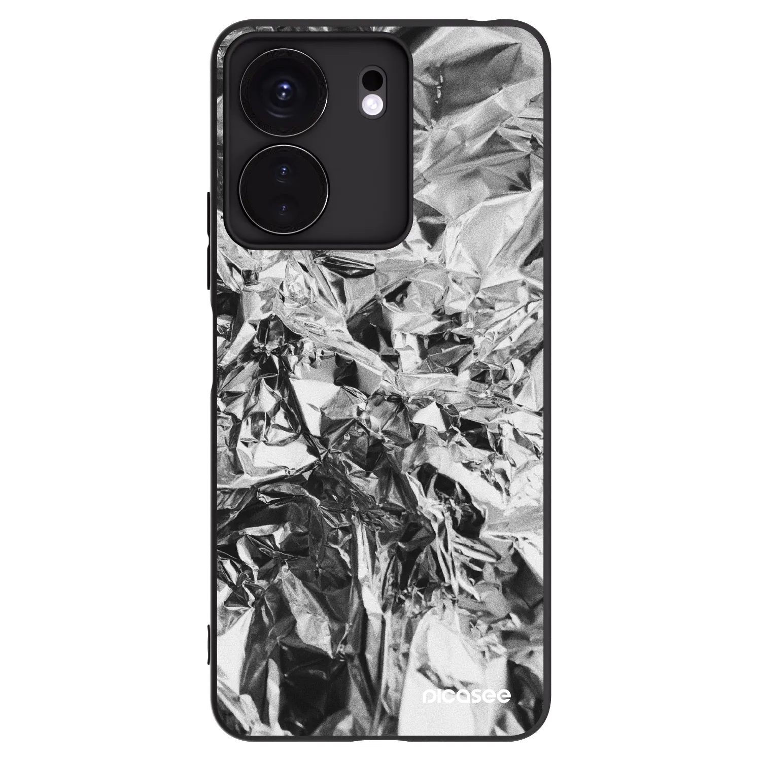 Picasee silikonowe czarne etui na Xiaomi Redmi 13C 4G - Chrome