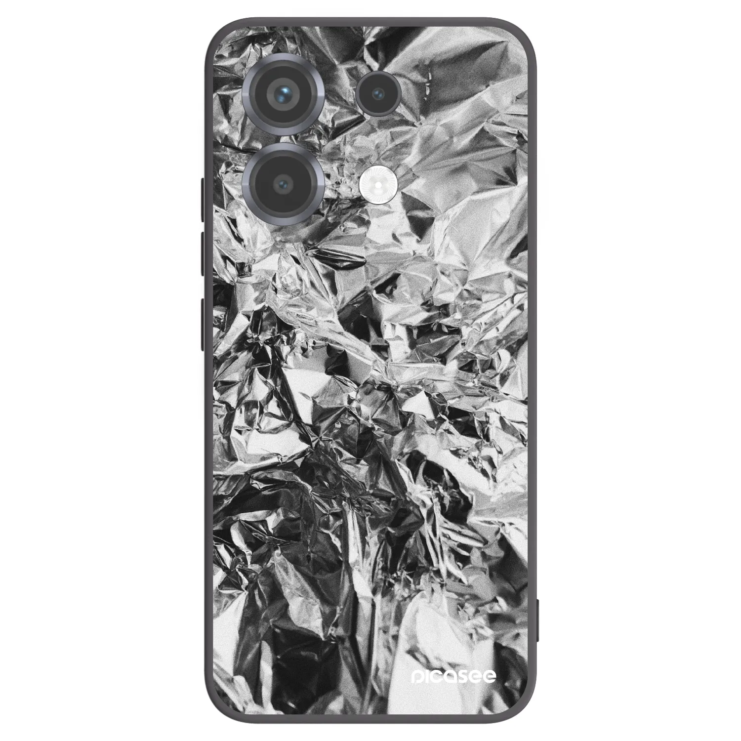 Picasee silikonowe czarne etui na Xiaomi Poco X6 - Chrome