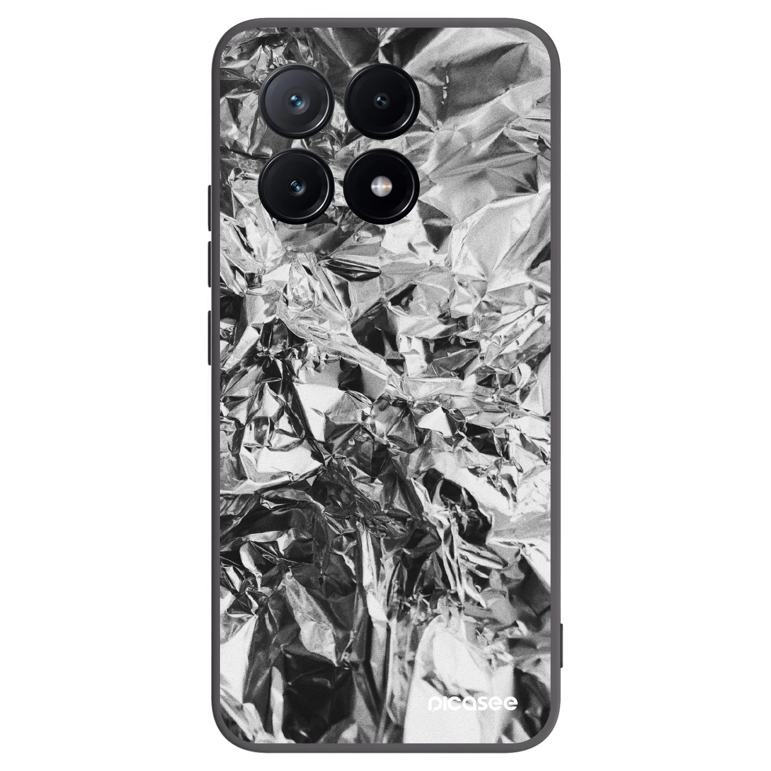 Picasee silikonowe czarne etui na Xiaomi Poco X6 Pro - Chrome