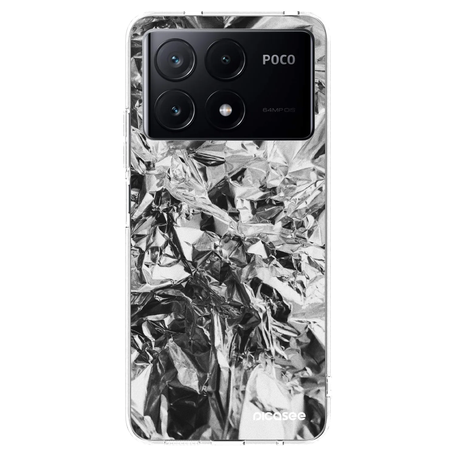 Picasee silikonowe przeźroczyste etui na Xiaomi Poco X6 Pro - Chrome