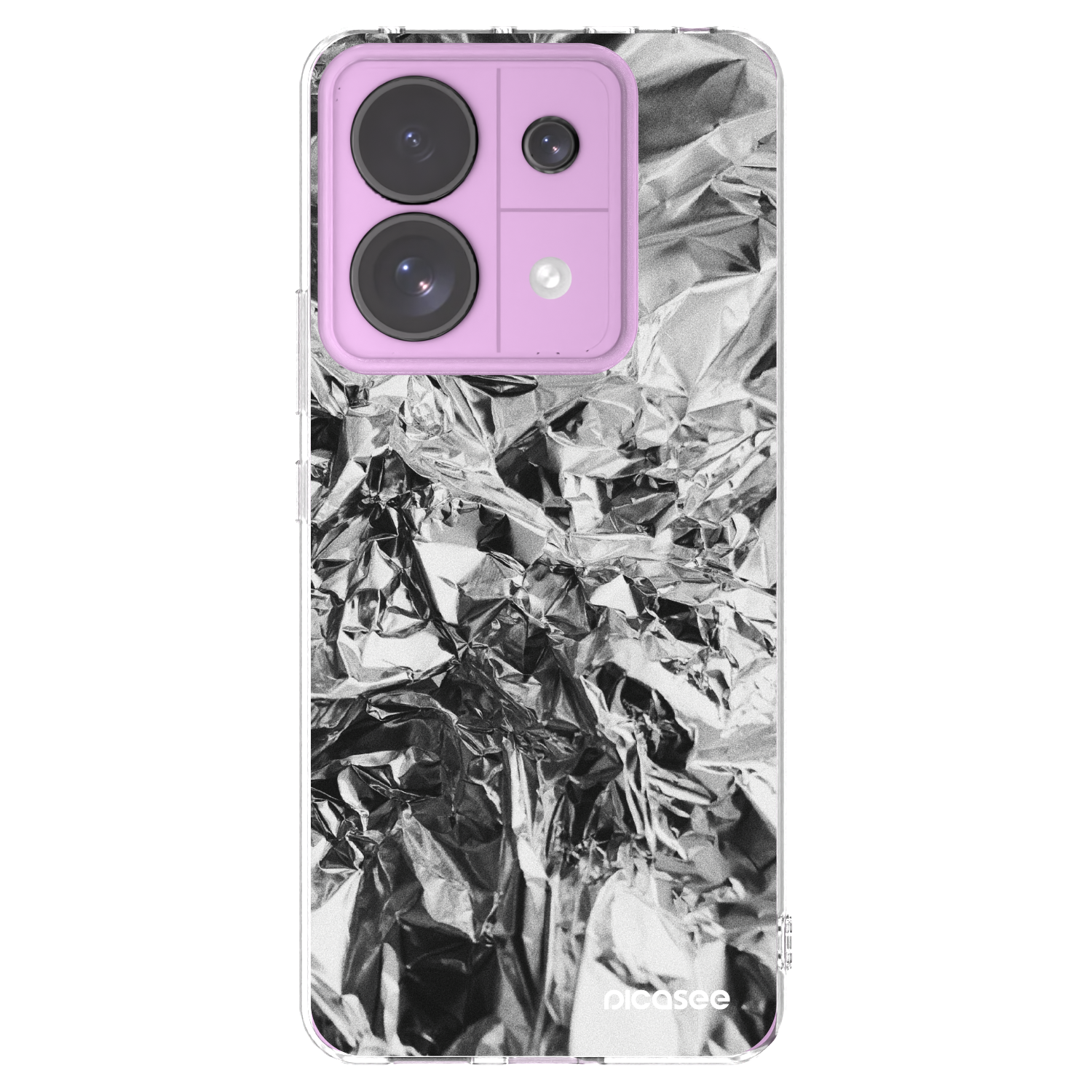 Picasee silikonowe przeźroczyste etui na Xiaomi Redmi Note 13 Pro 5G - Chrome