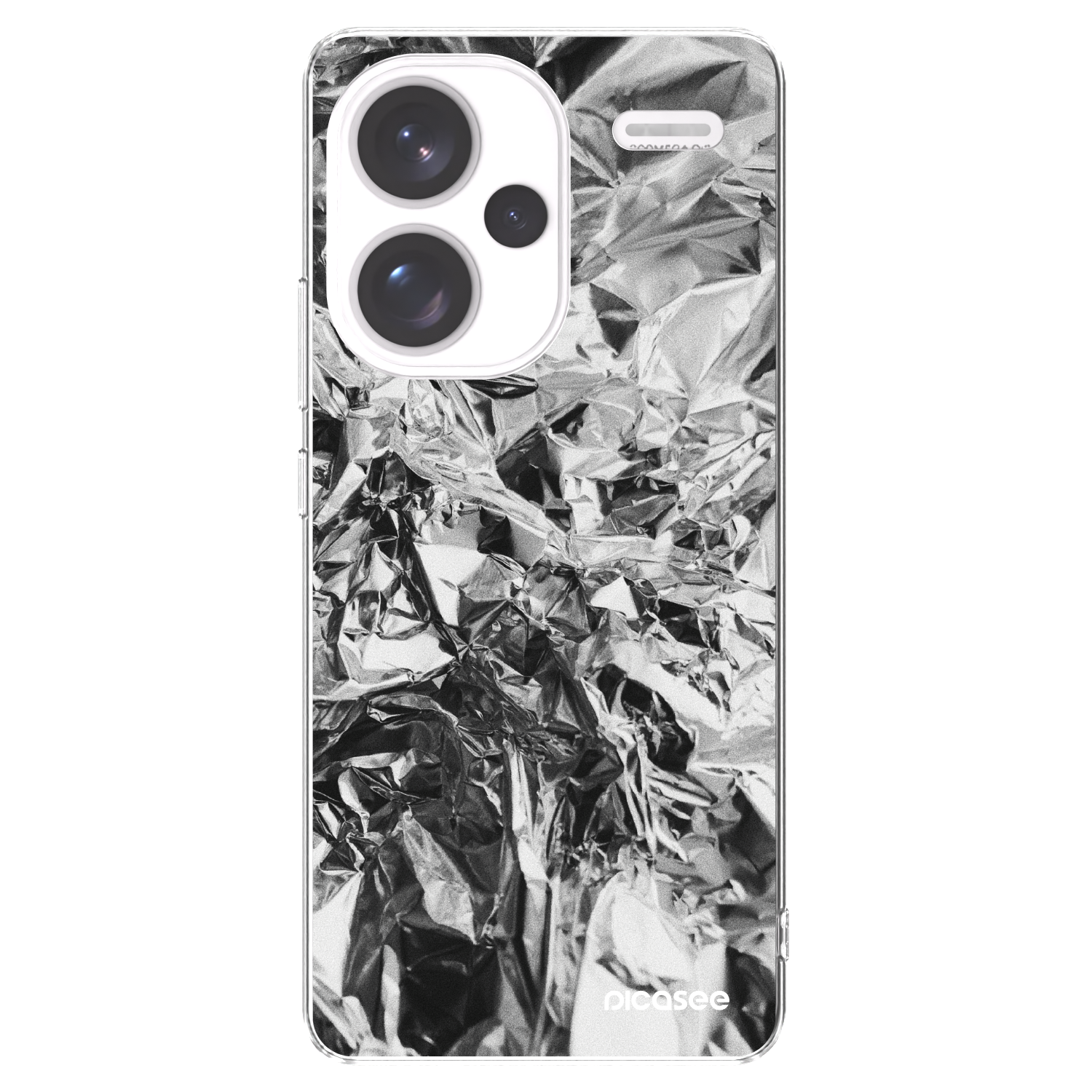 Picasee silikonowe przeźroczyste etui na Xiaomi Redmi Note 13 Pro+ 5G - Chrome