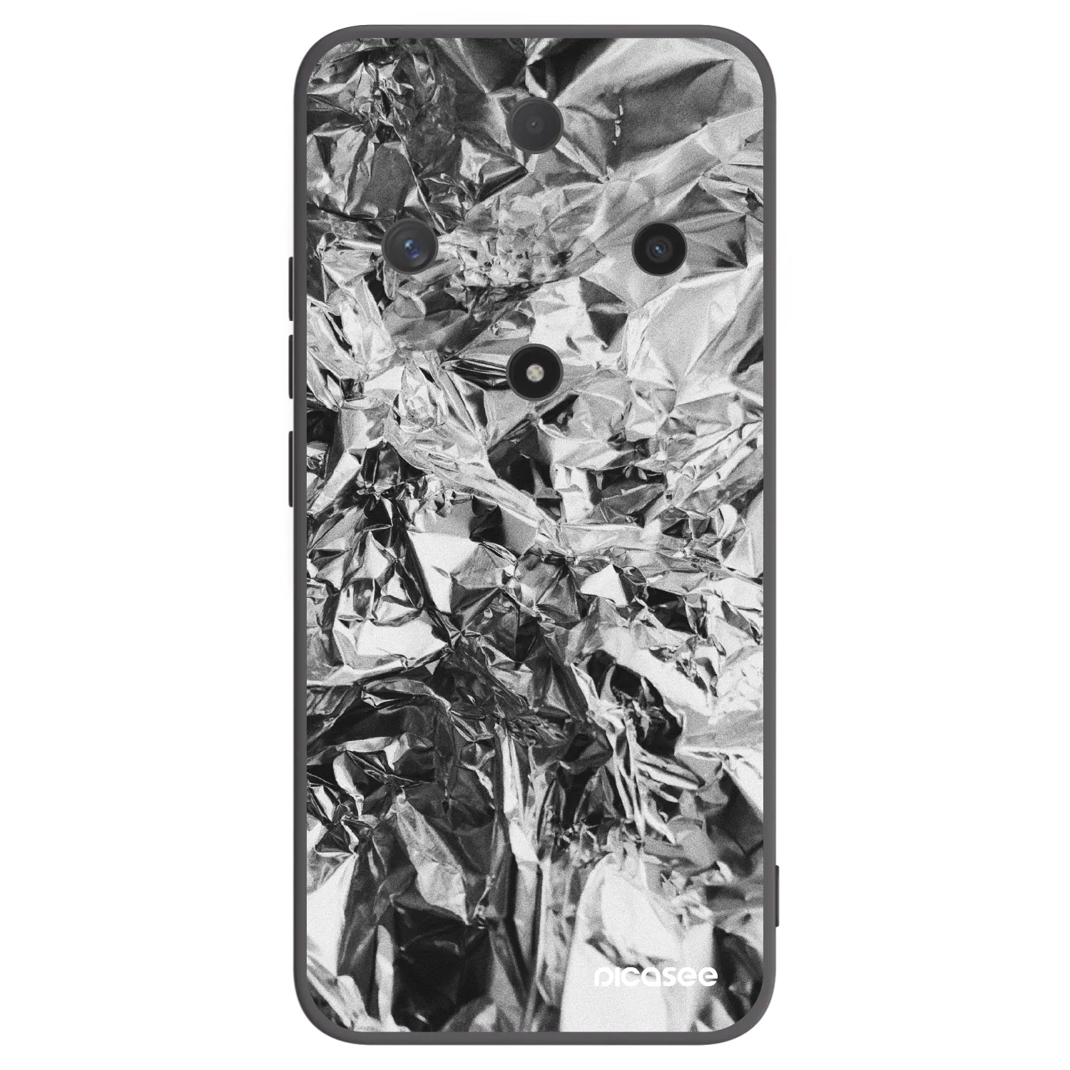 Picasee silikonowe czarne etui na Honor Magic6 Lite 5G - Chrome