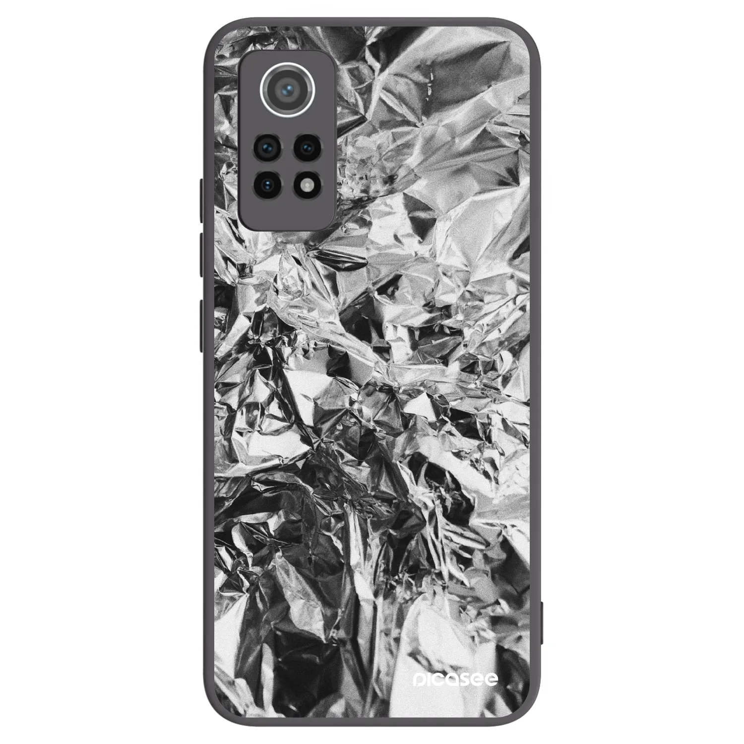 Picasee silikonowe czarne etui na Xiaomi Redmi Note 12 Pro 4G - Chrome