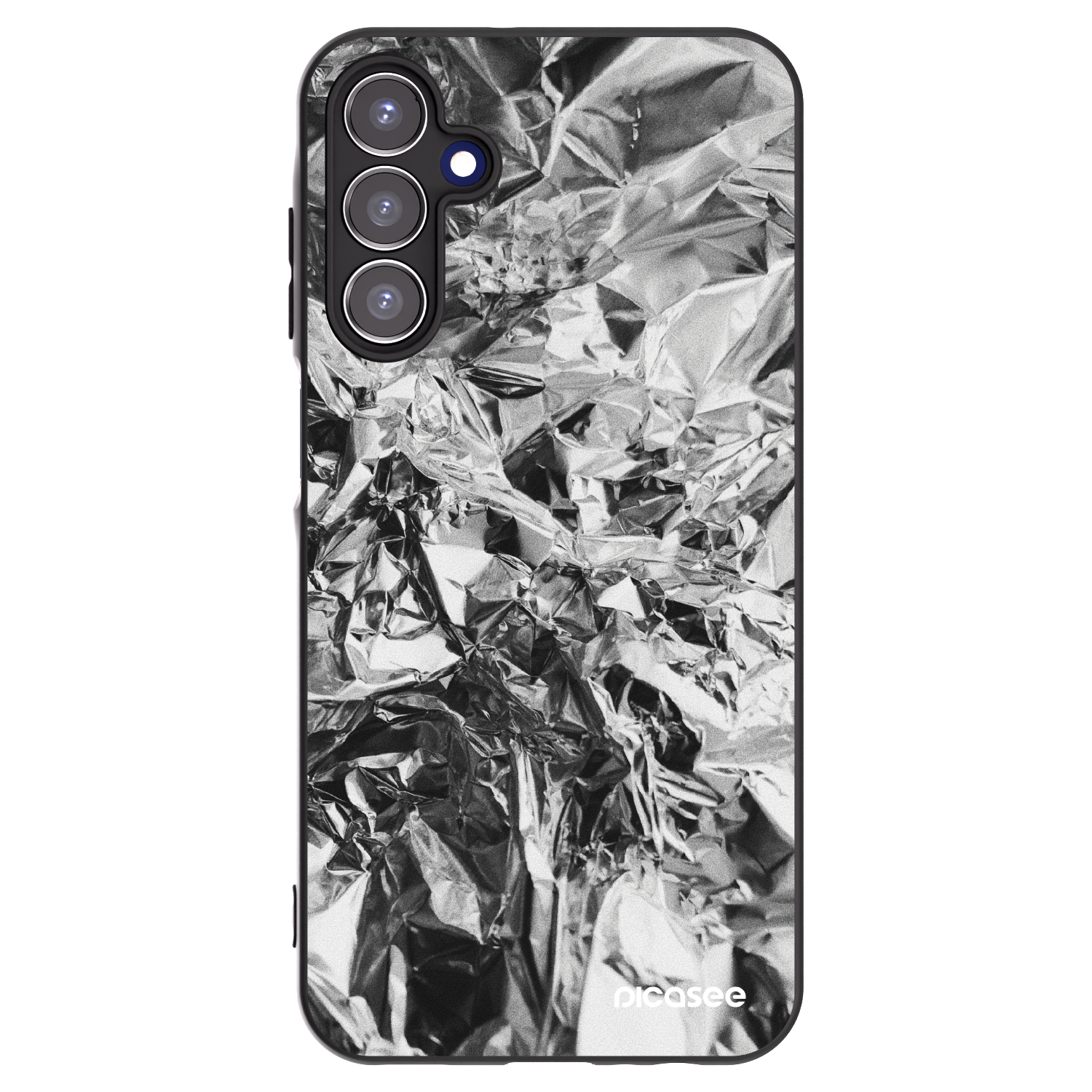 Picasee silikonowe czarne etui na Samsung Galaxy A15 A156B 5G - Chrome