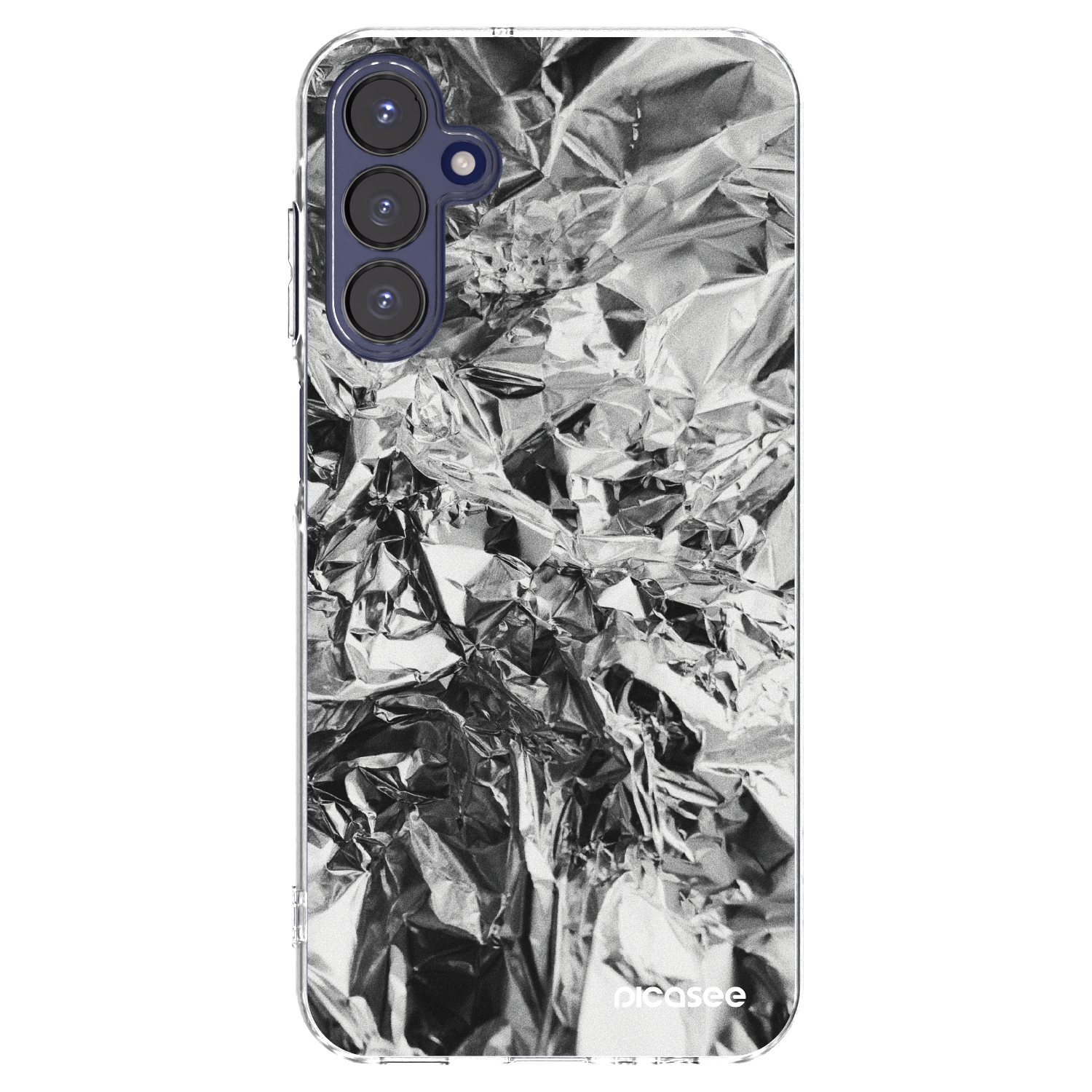 Picasee silikonowe przeźroczyste etui na Samsung Galaxy A15 A155F 4G - Chrome