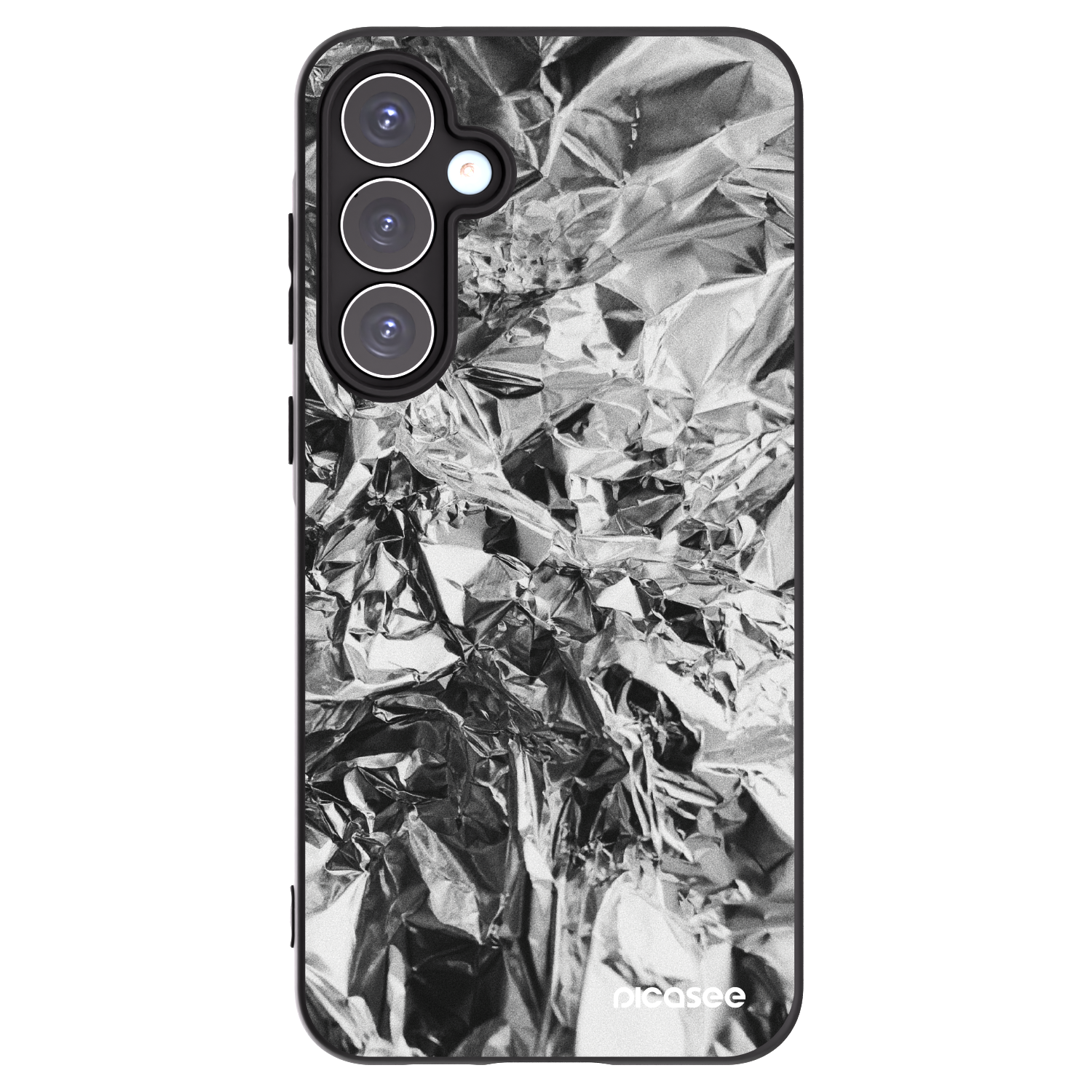 Picasee silikonowe czarne etui na Samsung Galaxy A55 5G A556B - Chrome