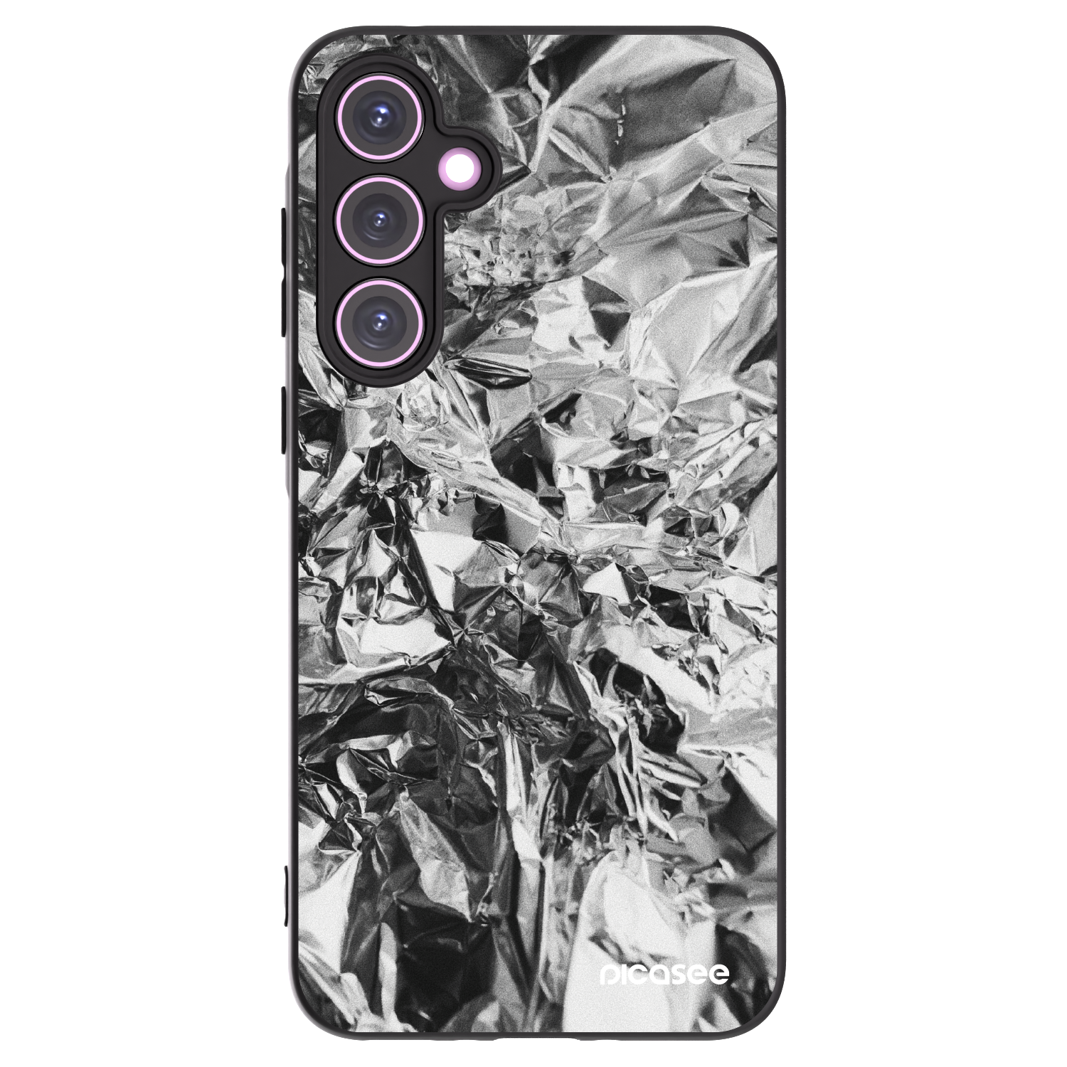 Picasee silikonowe czarne etui na Samsung Galaxy A35 5G A356B - Chrome