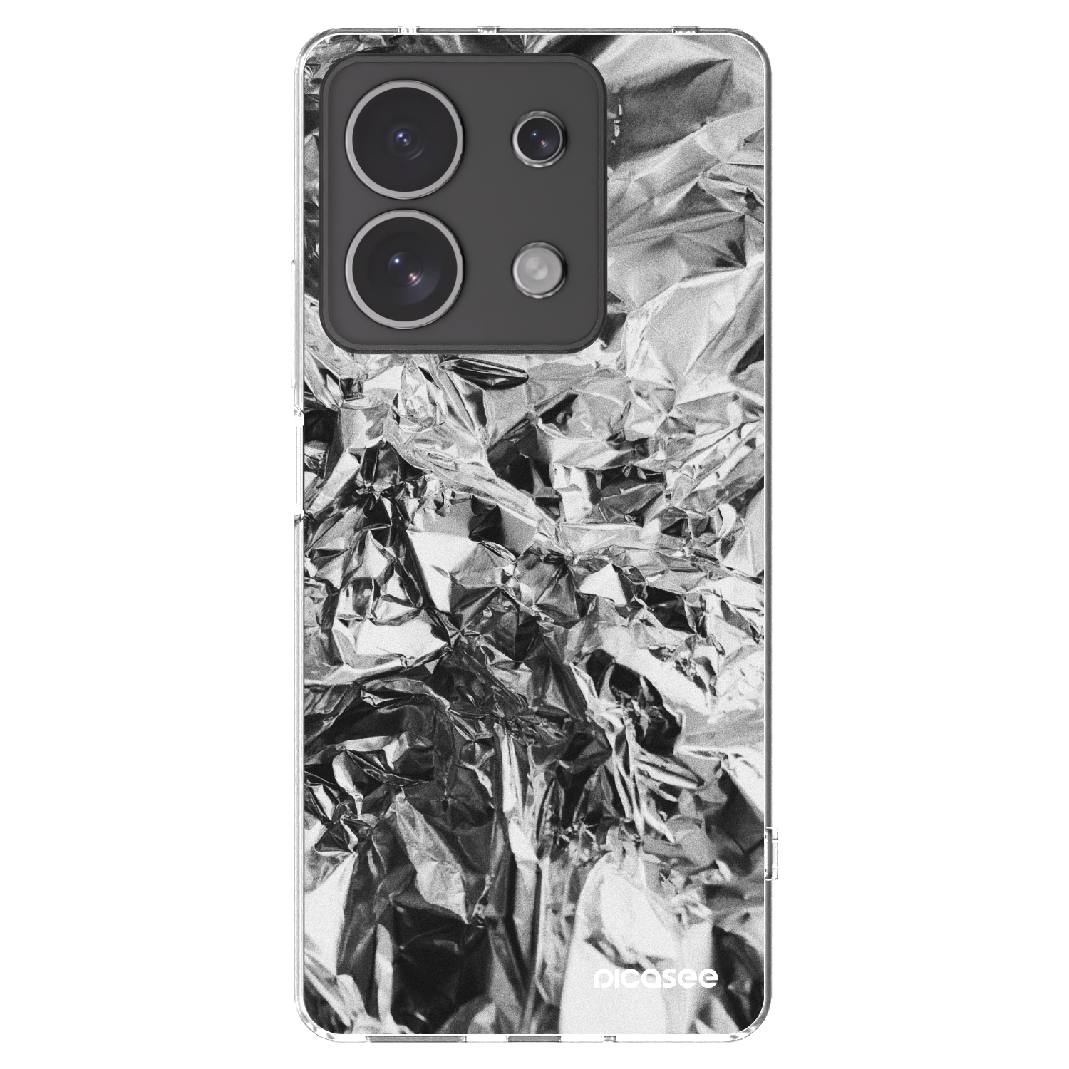 Picasee silikonowe przeźroczyste etui na Xiaomi Redmi Note 13 4G - Chrome