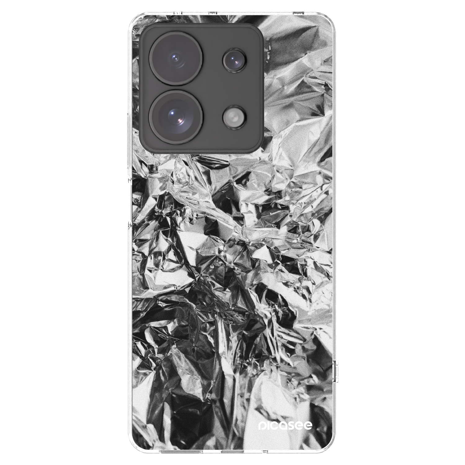Picasee silikonowe przeźroczyste etui na Xiaomi Redmi Note 13 Pro 4G - Chrome